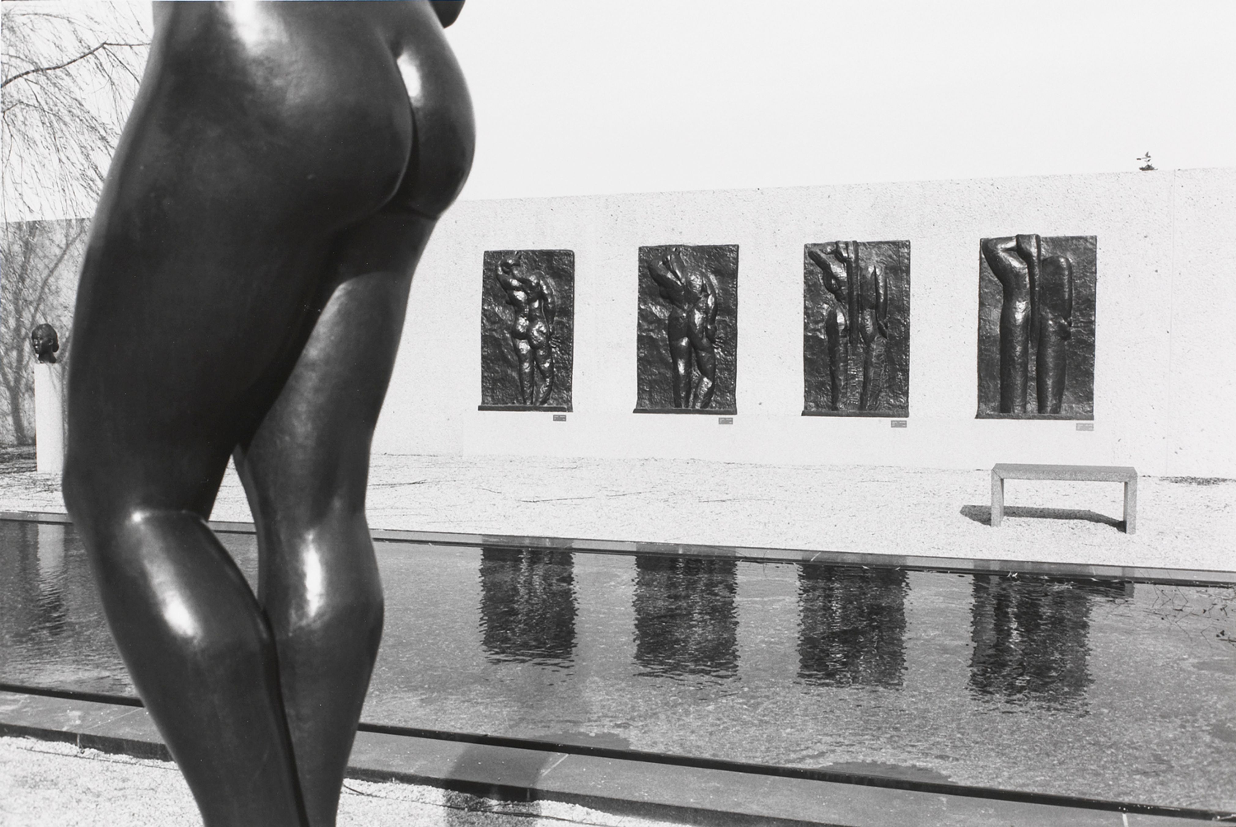 Untitled (Female Sculpture Behind Rodin)