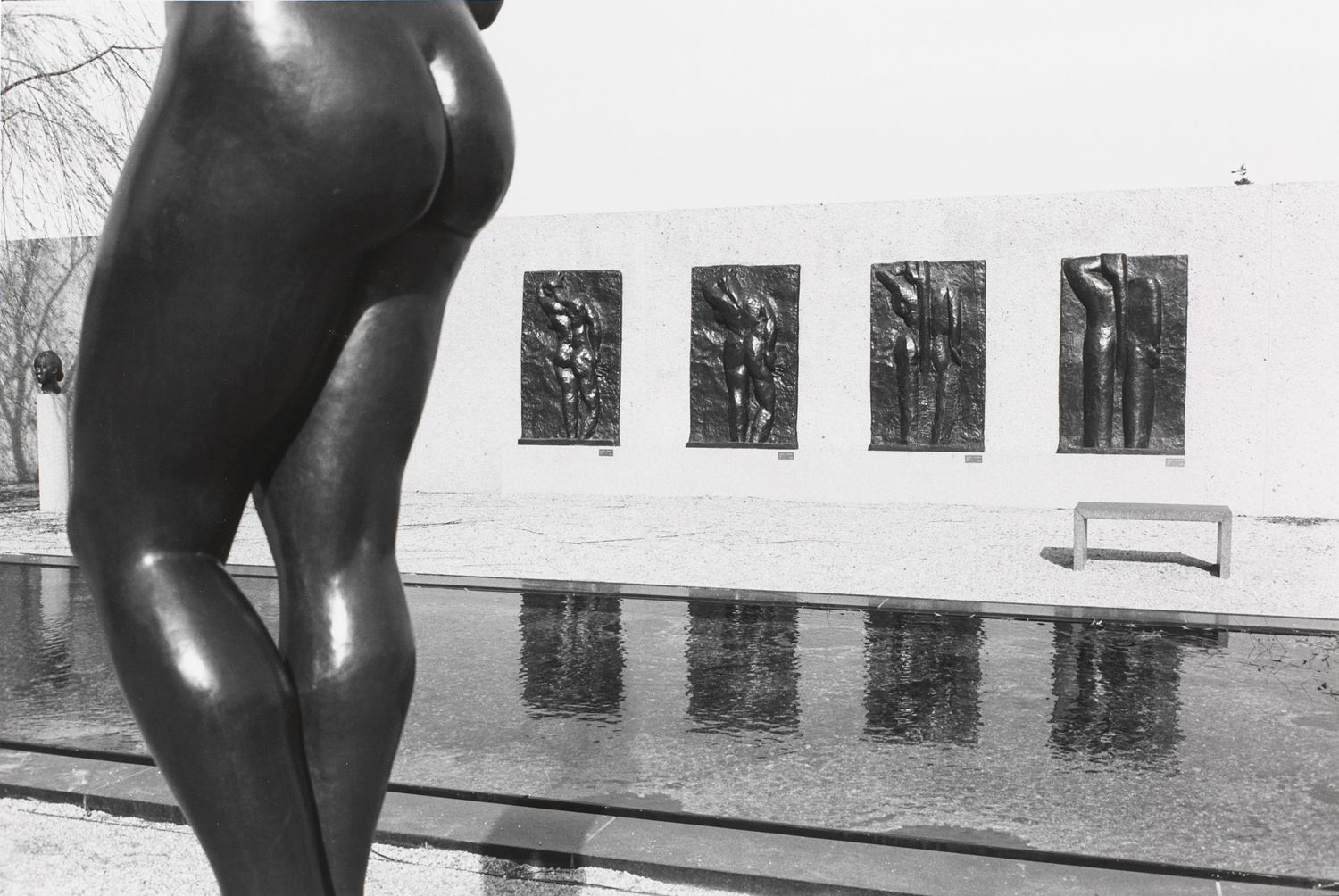 Untitled (Female Sculpture Behind Rodin)