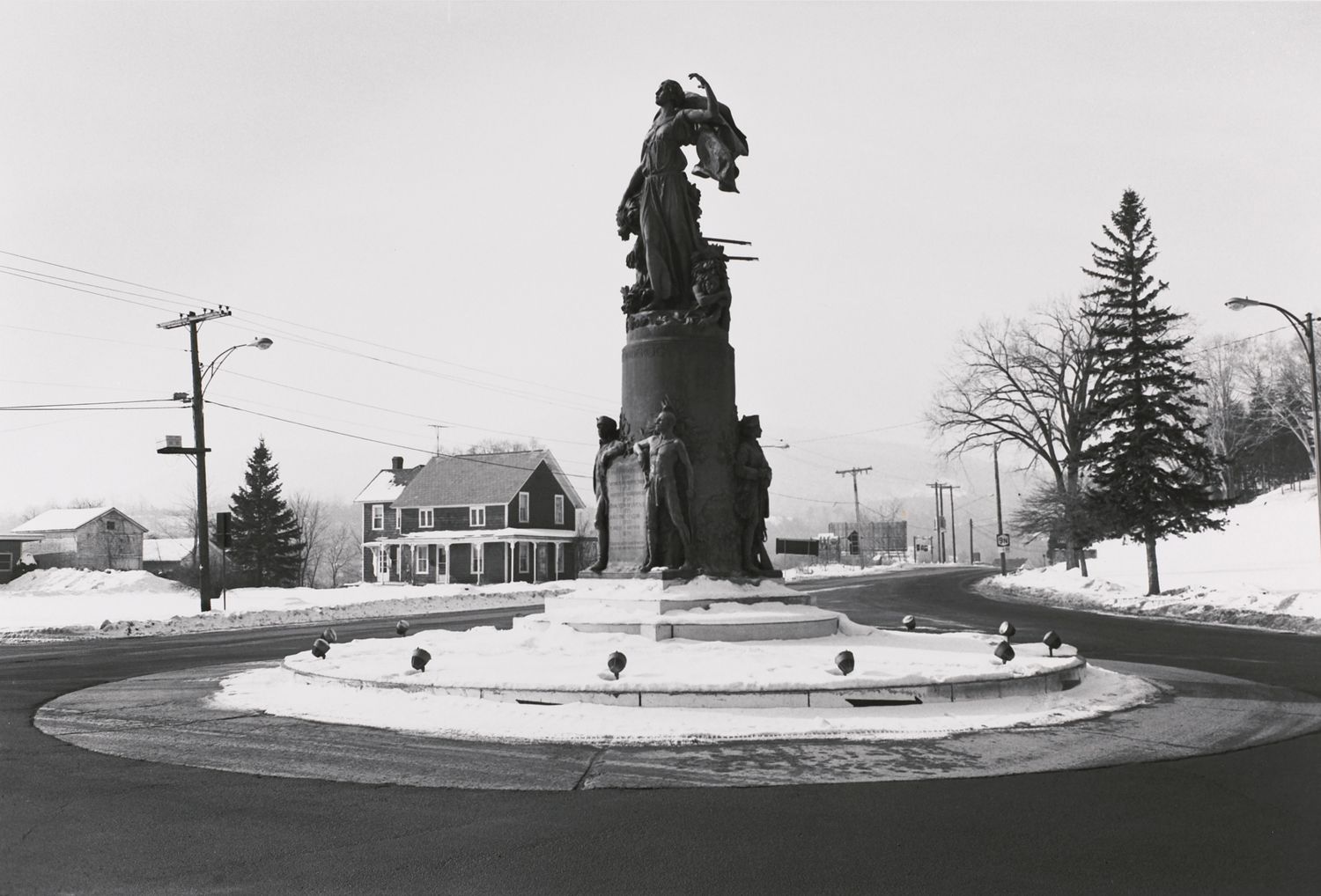 Liberty, with French, Indian, Highlander and Green Mountain Soldiers. Ticonderoga, New York