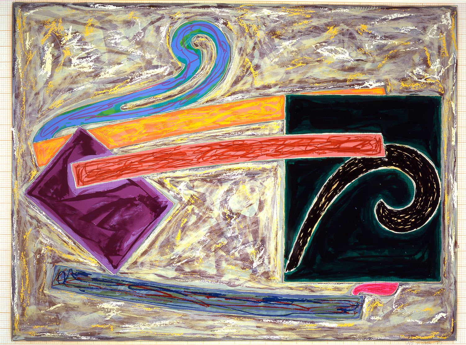 Sidney Guberman (from The Purple Series), Frank Stella, 1972 | MOCA LA