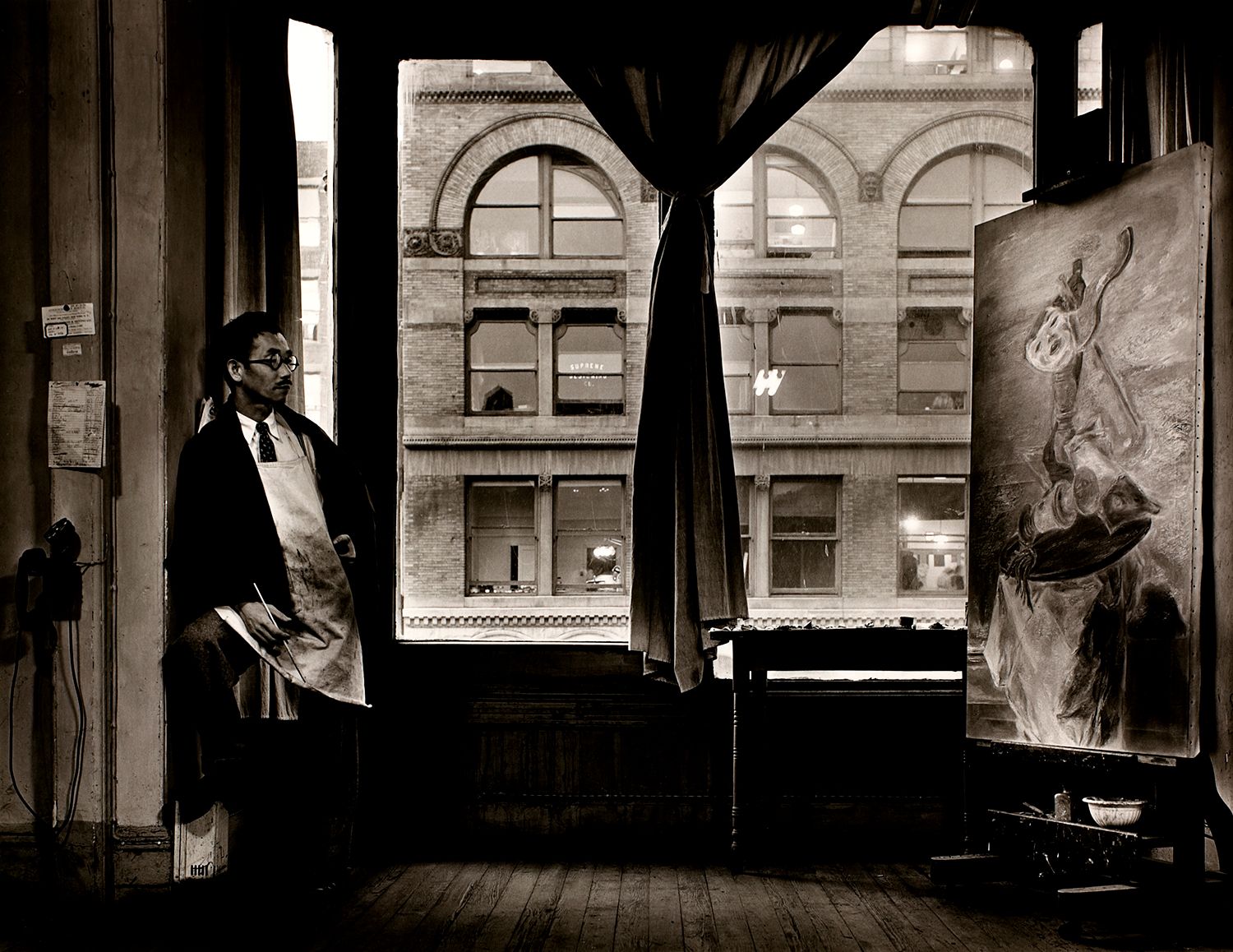 Kuniyoshi At His Studio