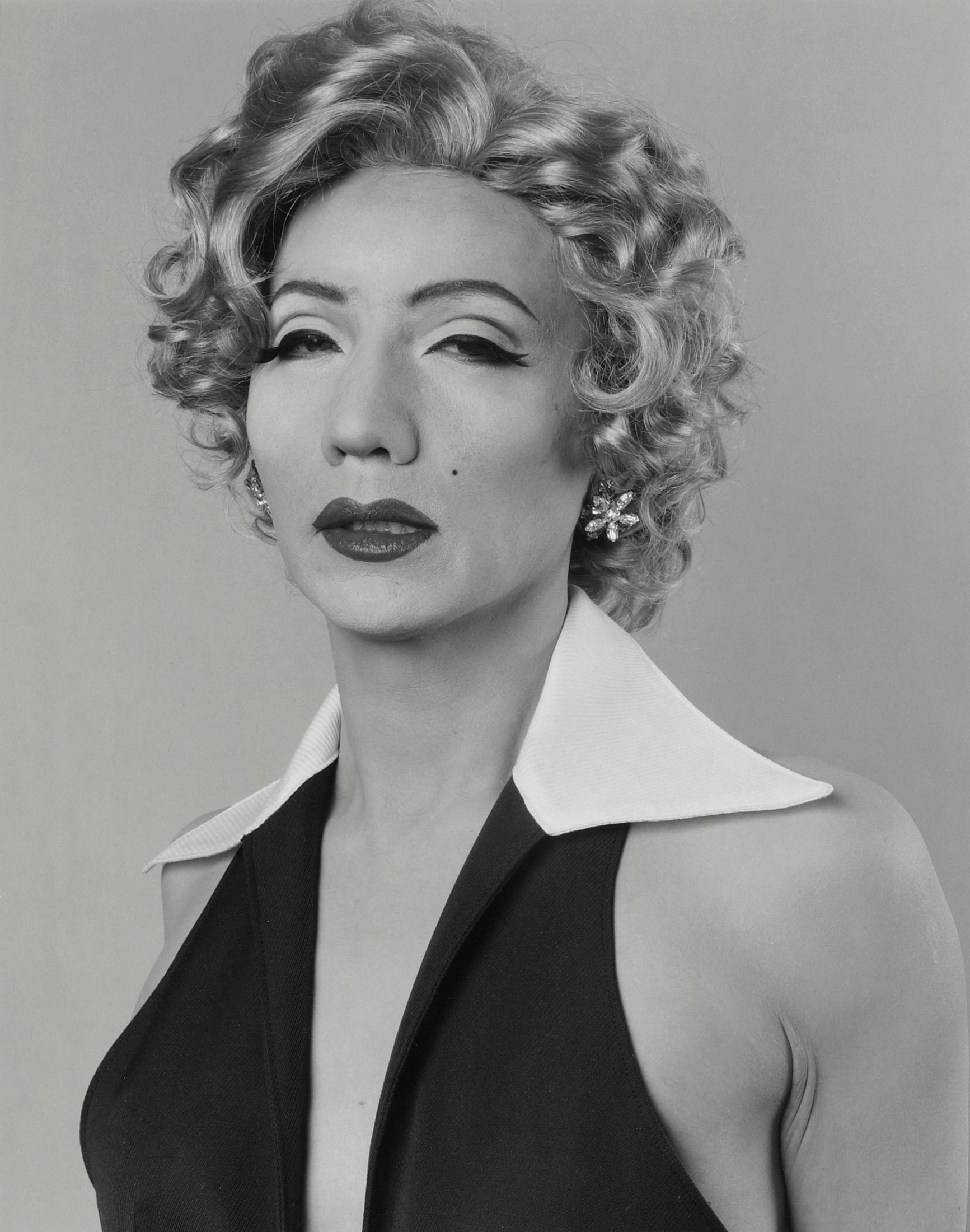 Self-Portrait b/w / After Marilyn Monroe