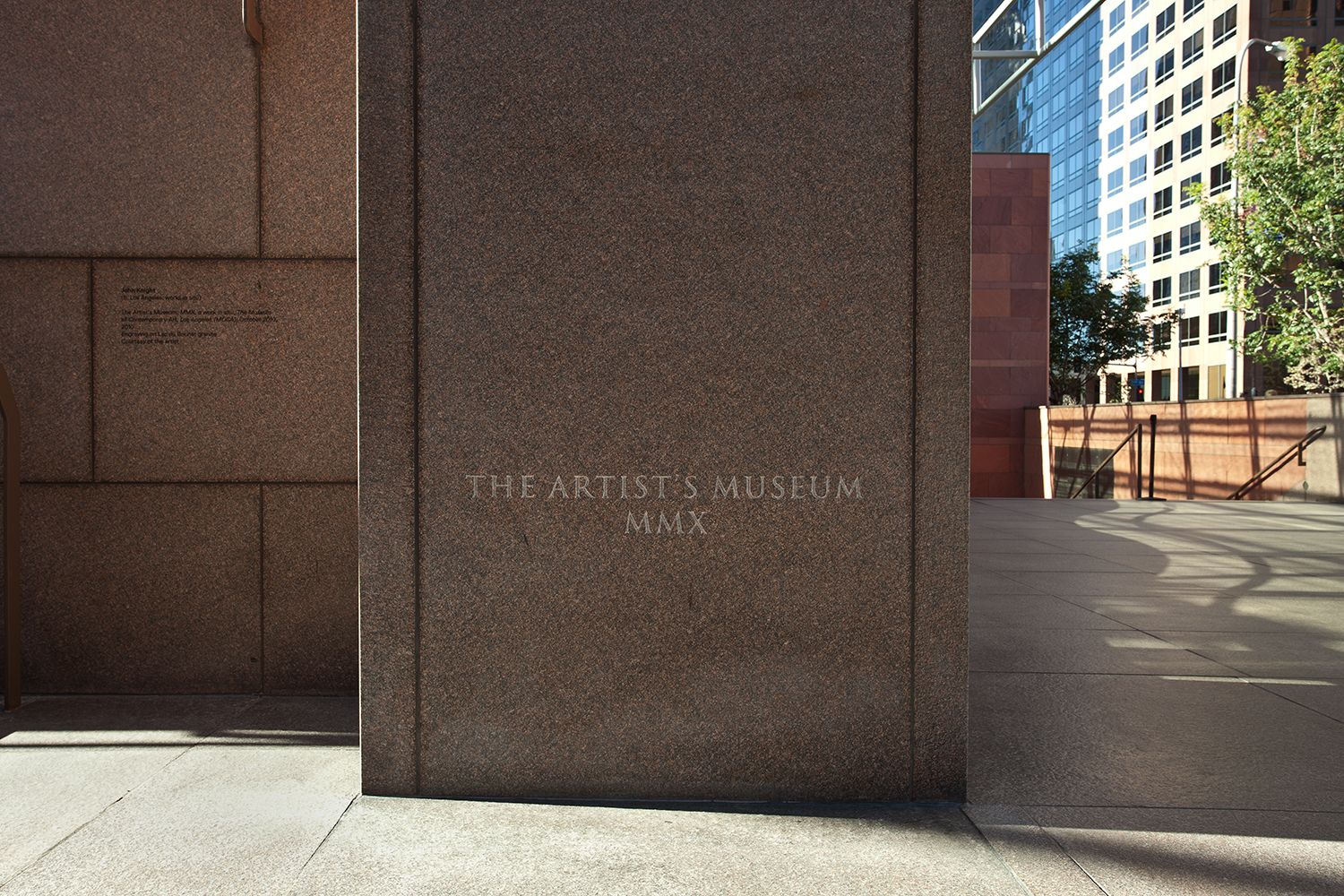 The Artist’s Museum: MMX, a work in situ, The Museum of Contemporary Art, Los Angeles (MOCA), October 2010