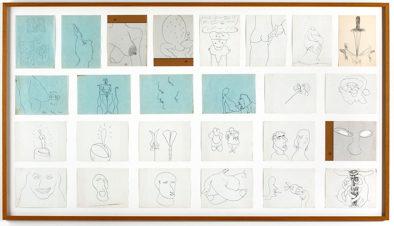 Stoned Blue Drawings