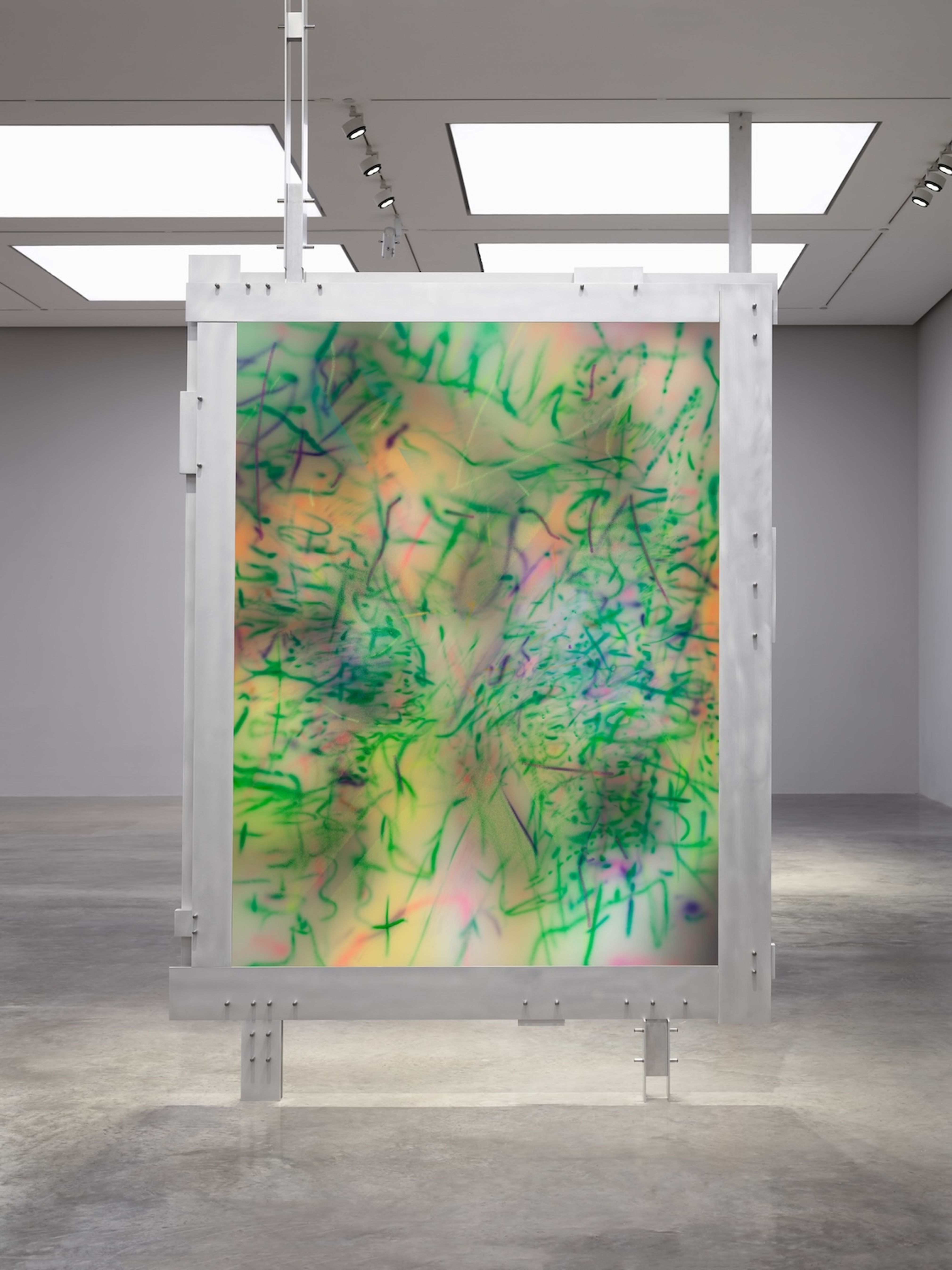 TRANSpaintings (green ecstatic)