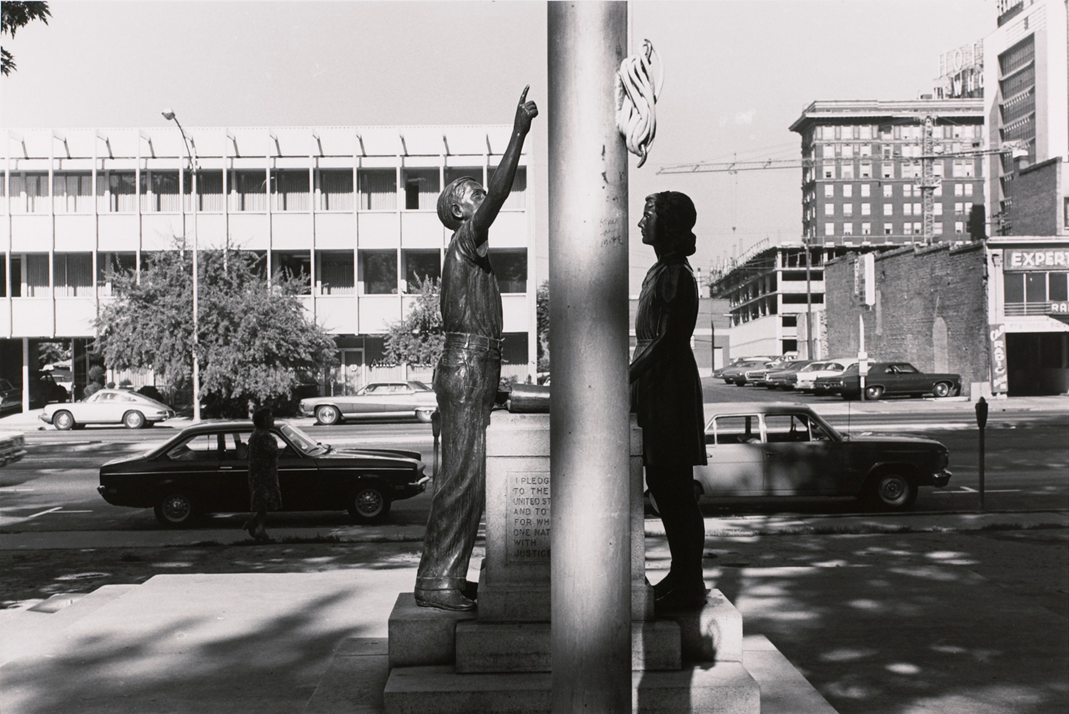 School Children’s Monument and Flagpole. Salt Lake City, Utah