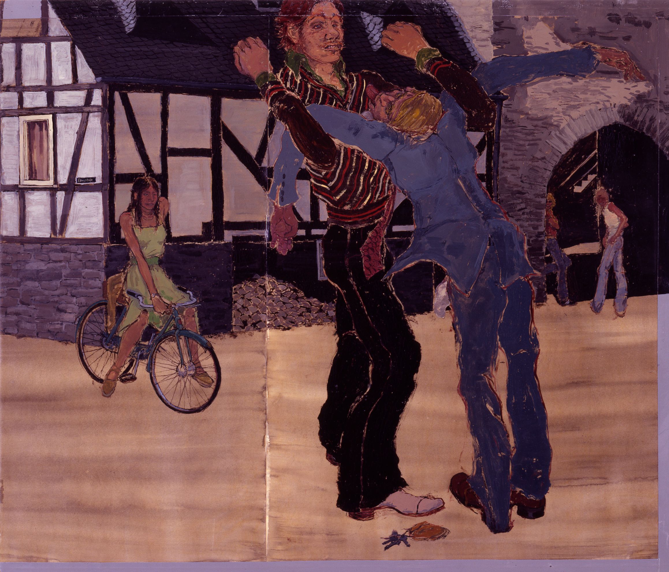 Untitled (Two Men and Woman with Bicycle)
