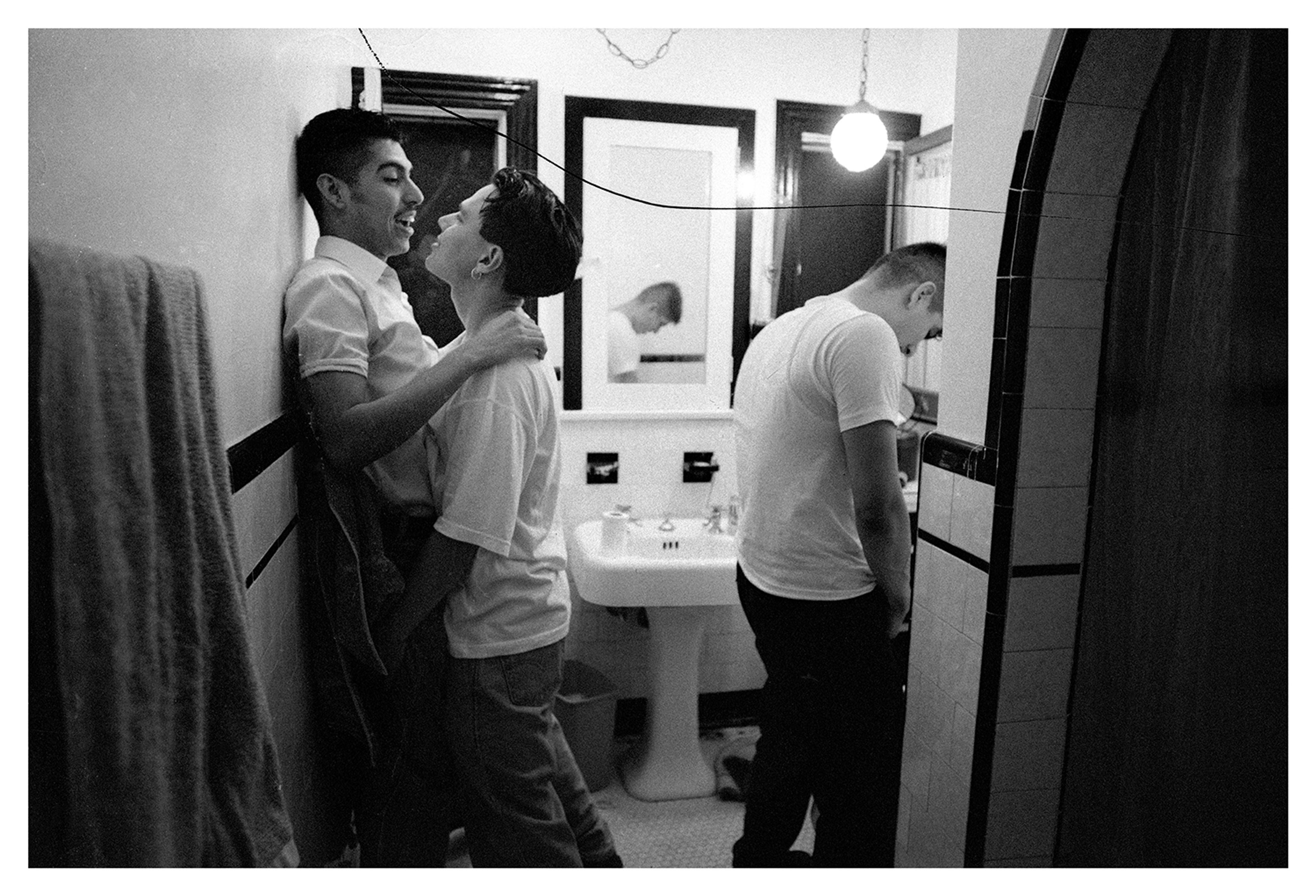 Richard Villegas Jr., friend, and Enrique, Miracle Mile