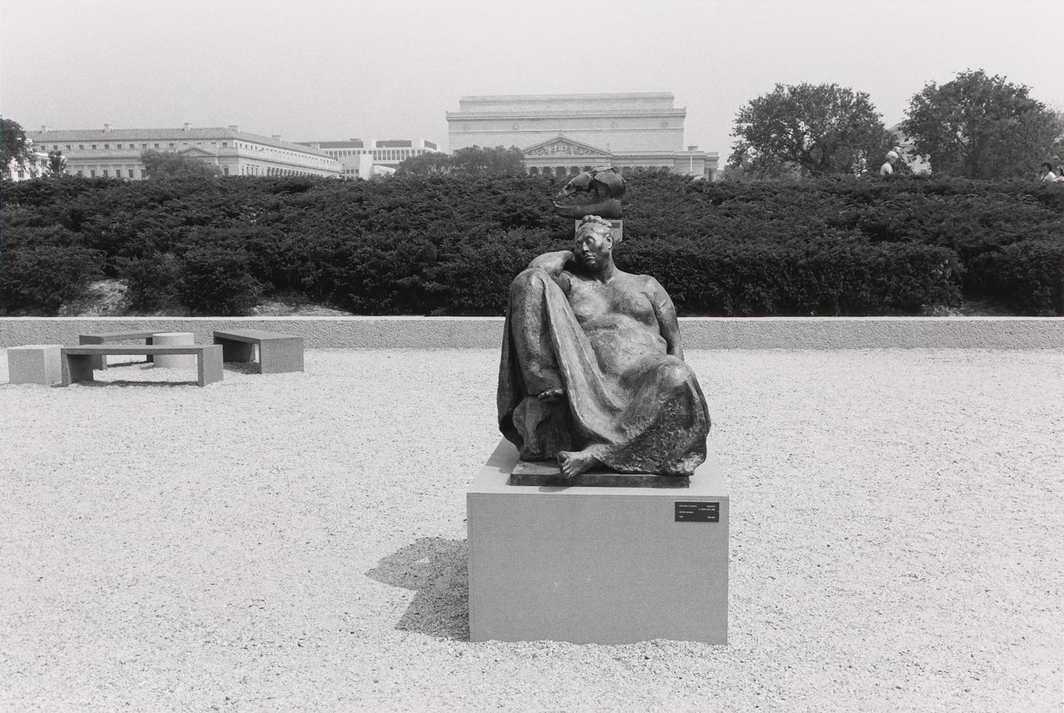 Untitled, Resting Female Sculpture with Elbow on Knee