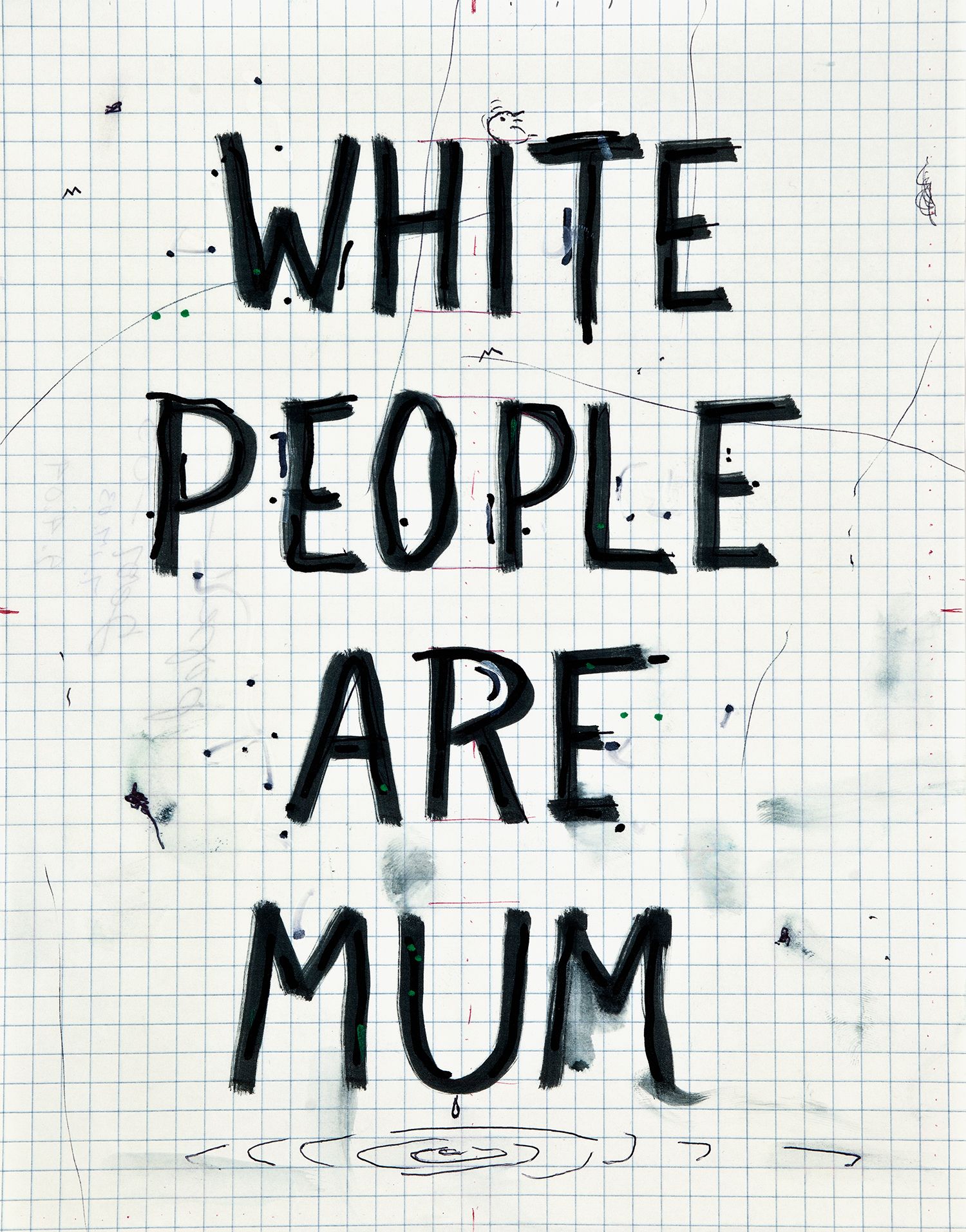 White people are mum