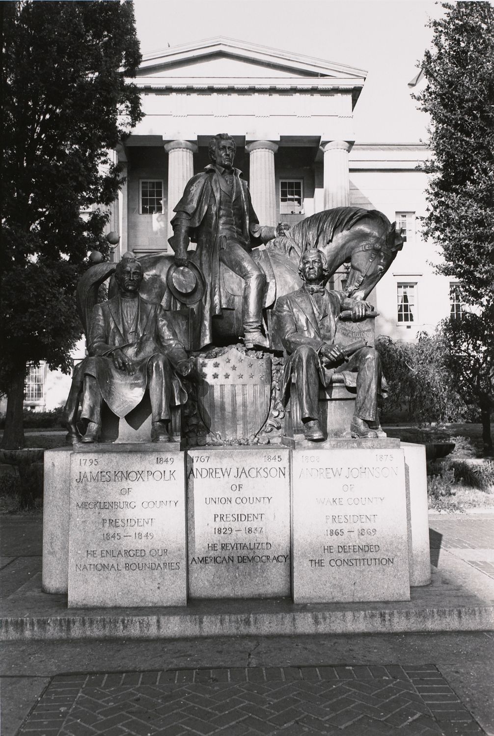 Three Presidents North Carolina Gave the Nation. Raleigh, North Carolina