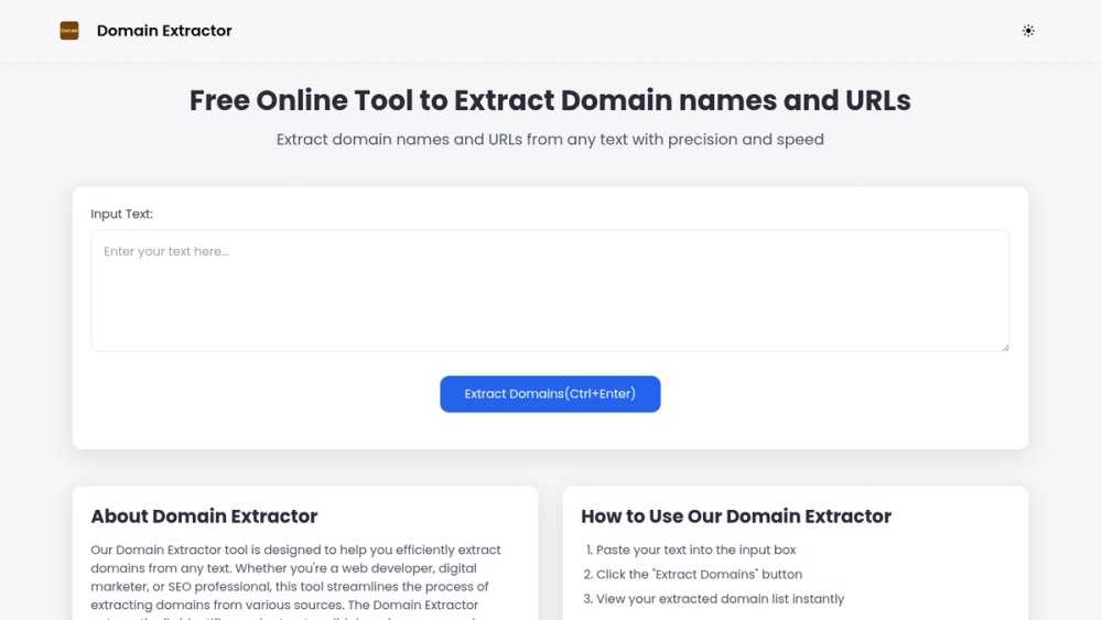image of Domain Extractor image of Domain Extractor