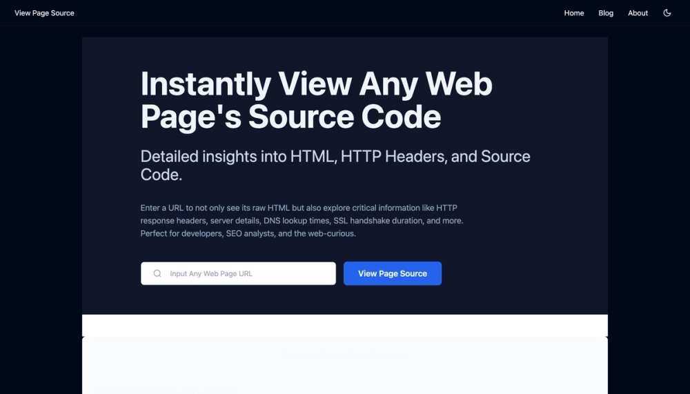 image of View Page Source
