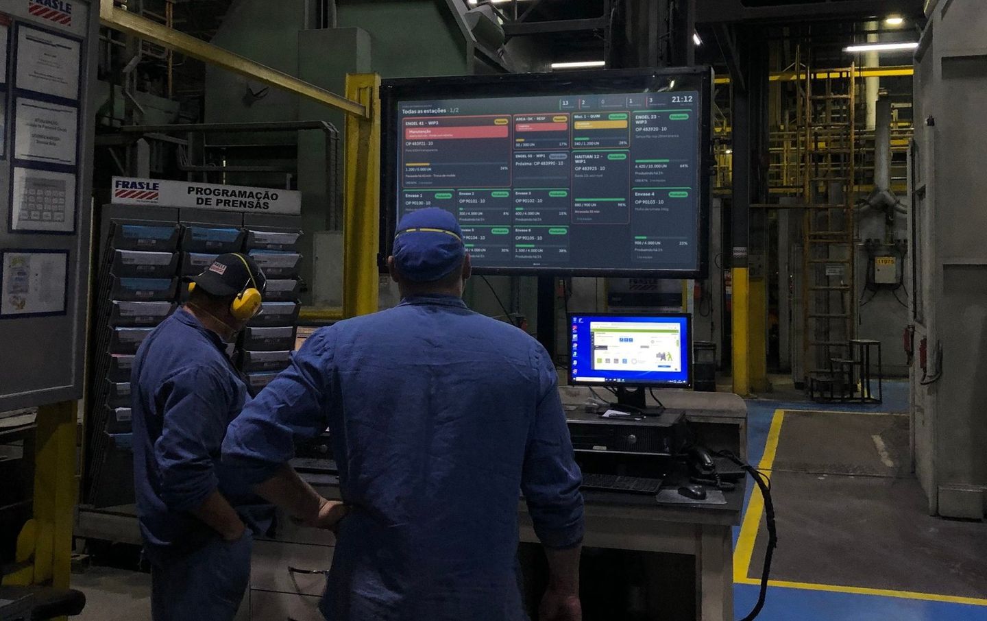 Clientes utilizando a nova tela