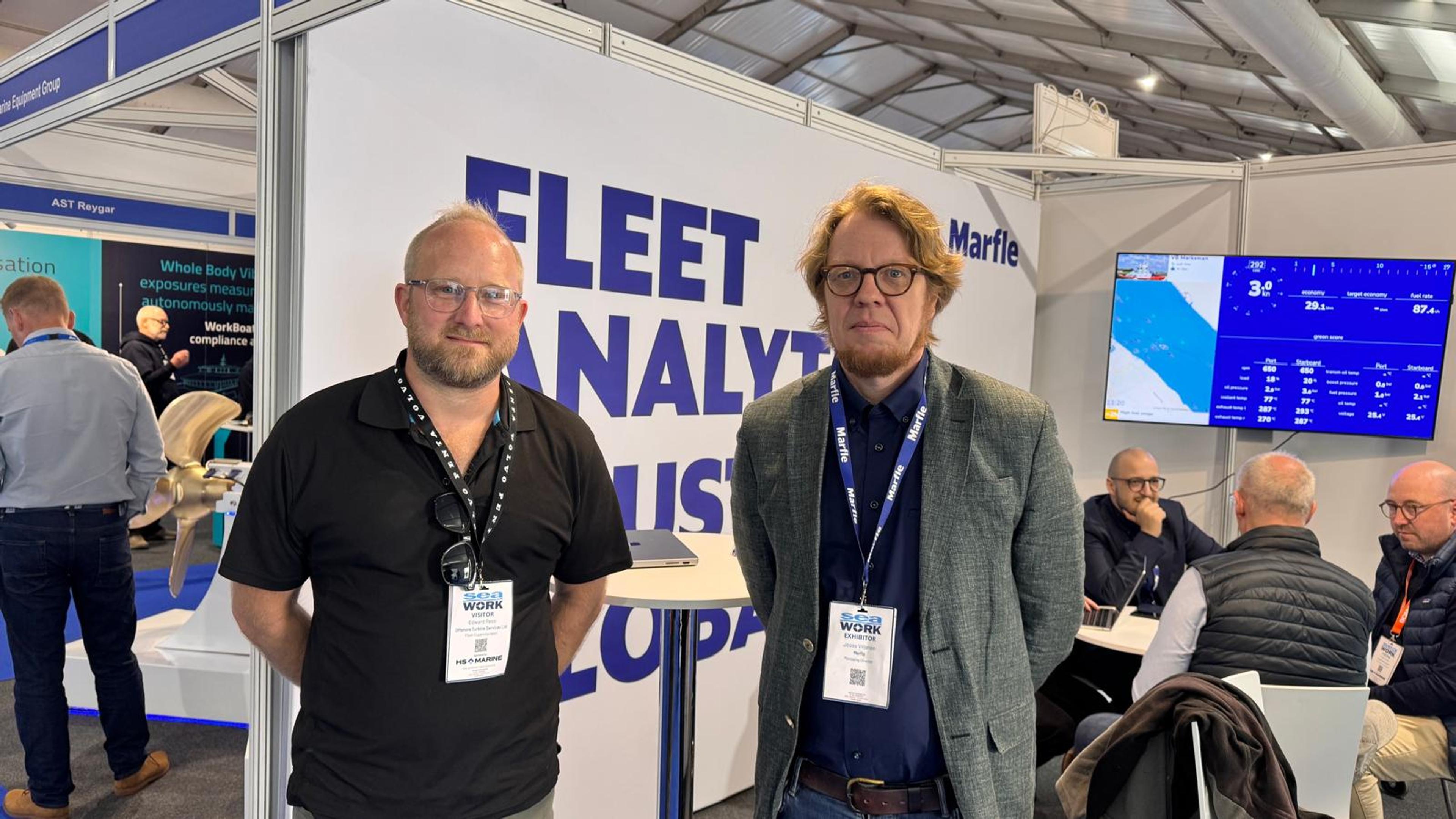Marfle with Edward Rees from Offshore Turbine Services Ltd