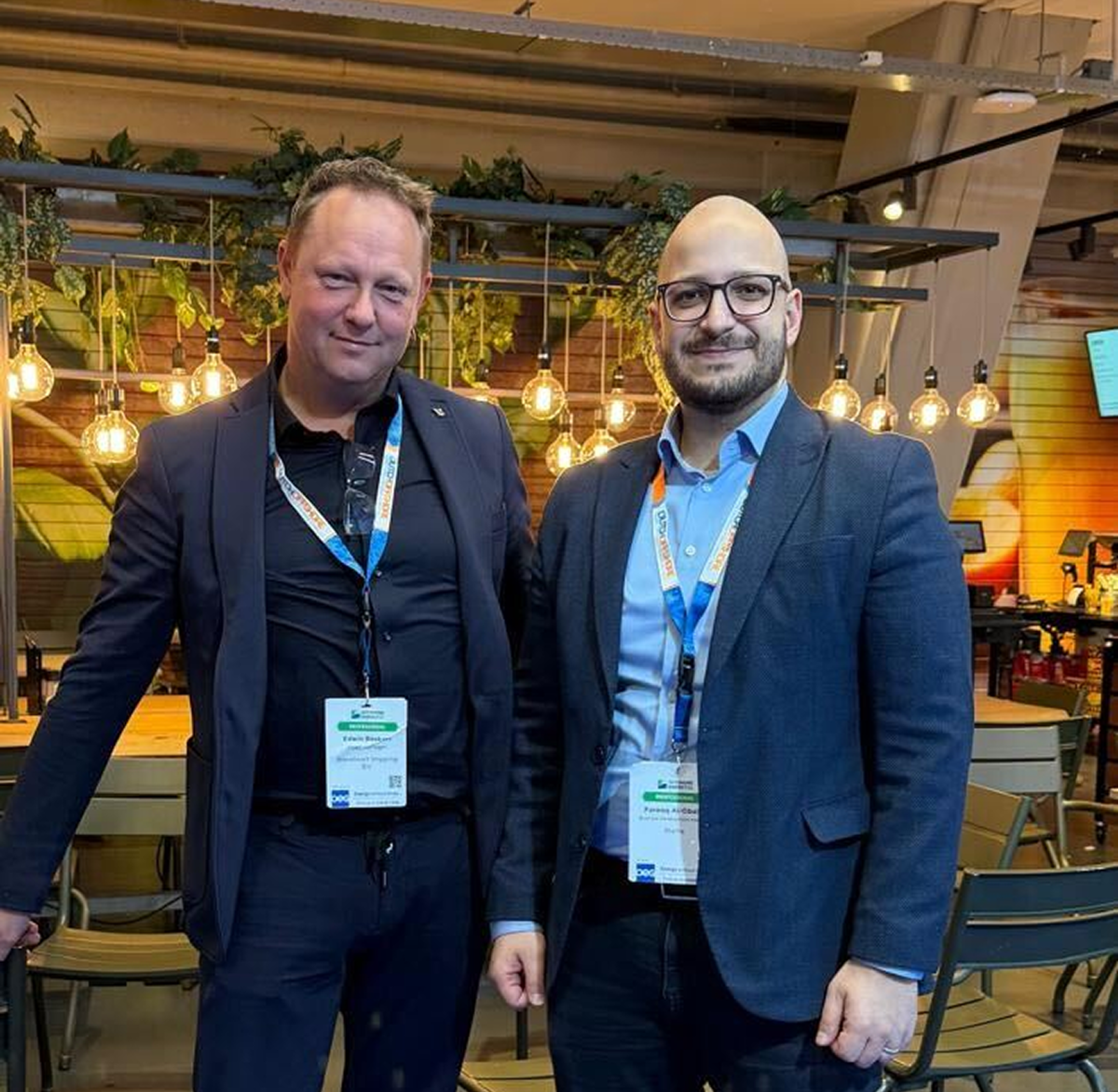 Farooq Al-Obaidi with Edwin Roskam from Braveheart Marine BV