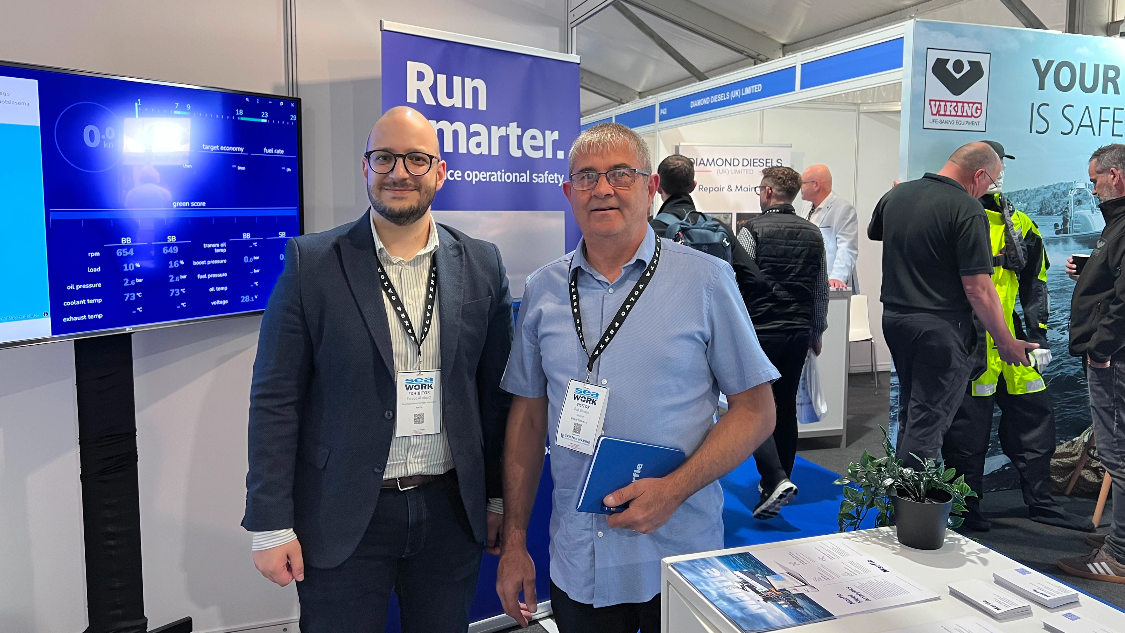 Marfle with Rob Benson from Wildcat Marine Ltd
