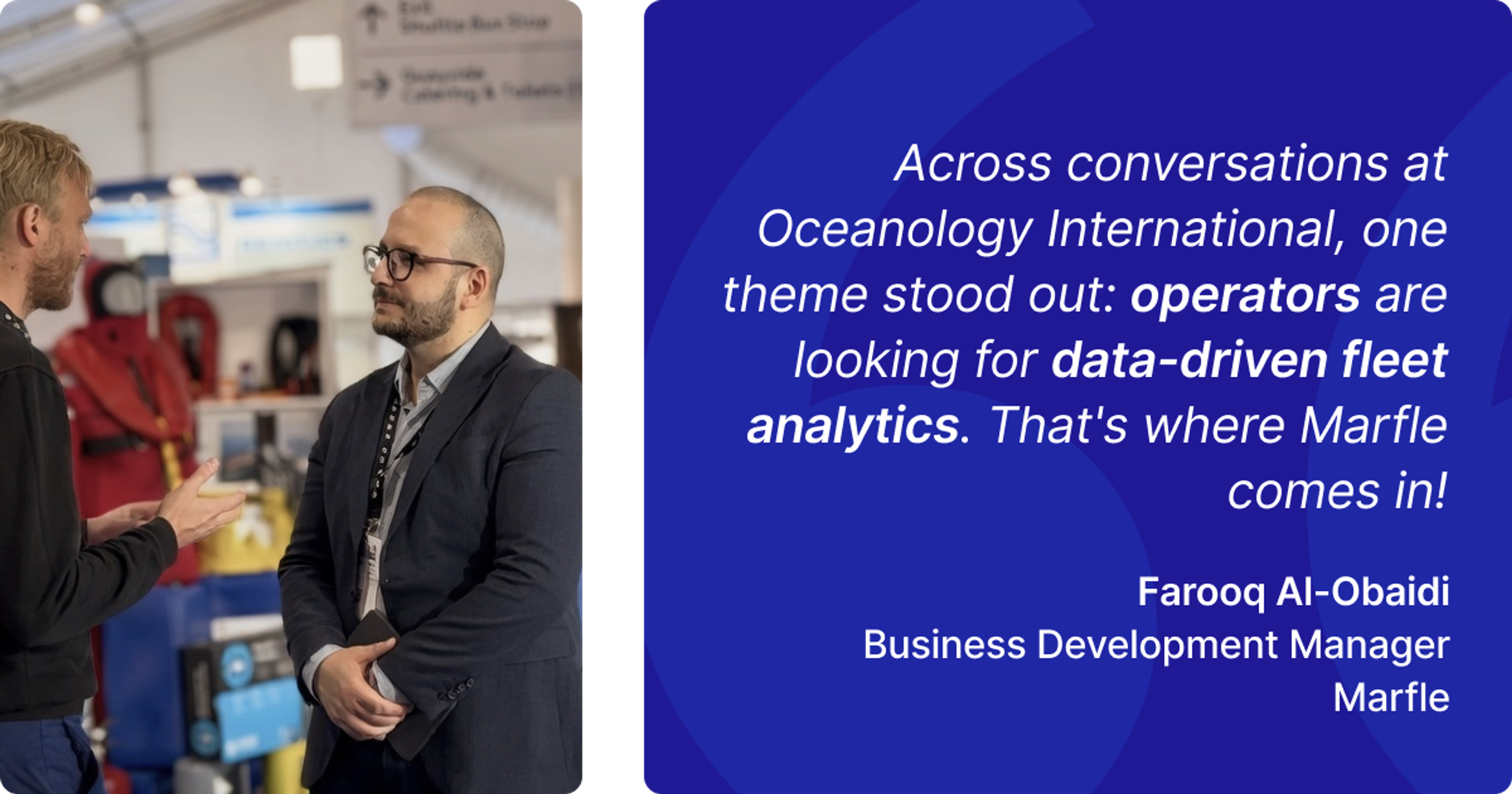 Farooq Al-Obaidi feedback on Oceanology International 2026