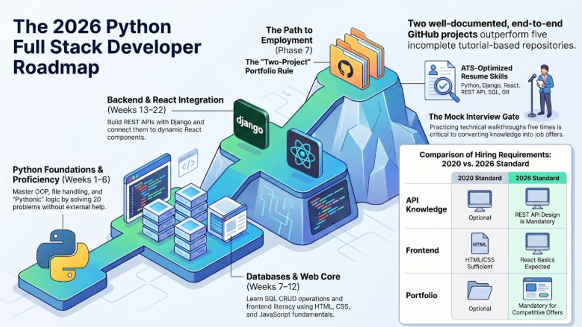 Three structural traps that prevent Python learners from getting hired — learning without sequence consuming without building and no employment destination