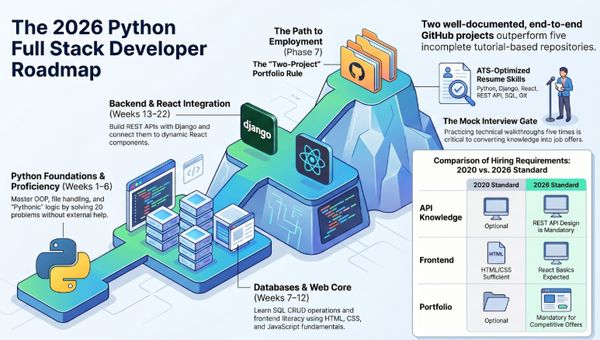 Python Developer Roadmap from Scratch 2026 Guide