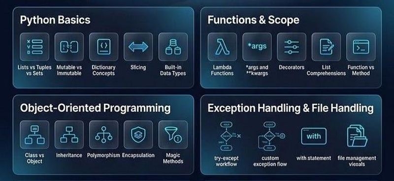 Python interview preparation then versus now comparison table showing how fresher interview expectations have changed from 2020 to 2026