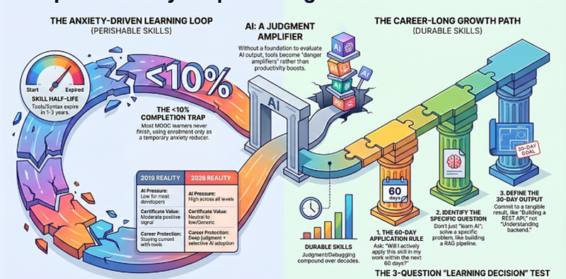 The feeling IT professionals cannot name — scrolling LinkedIn guilt about AI upskilling and the growing sense of falling behind