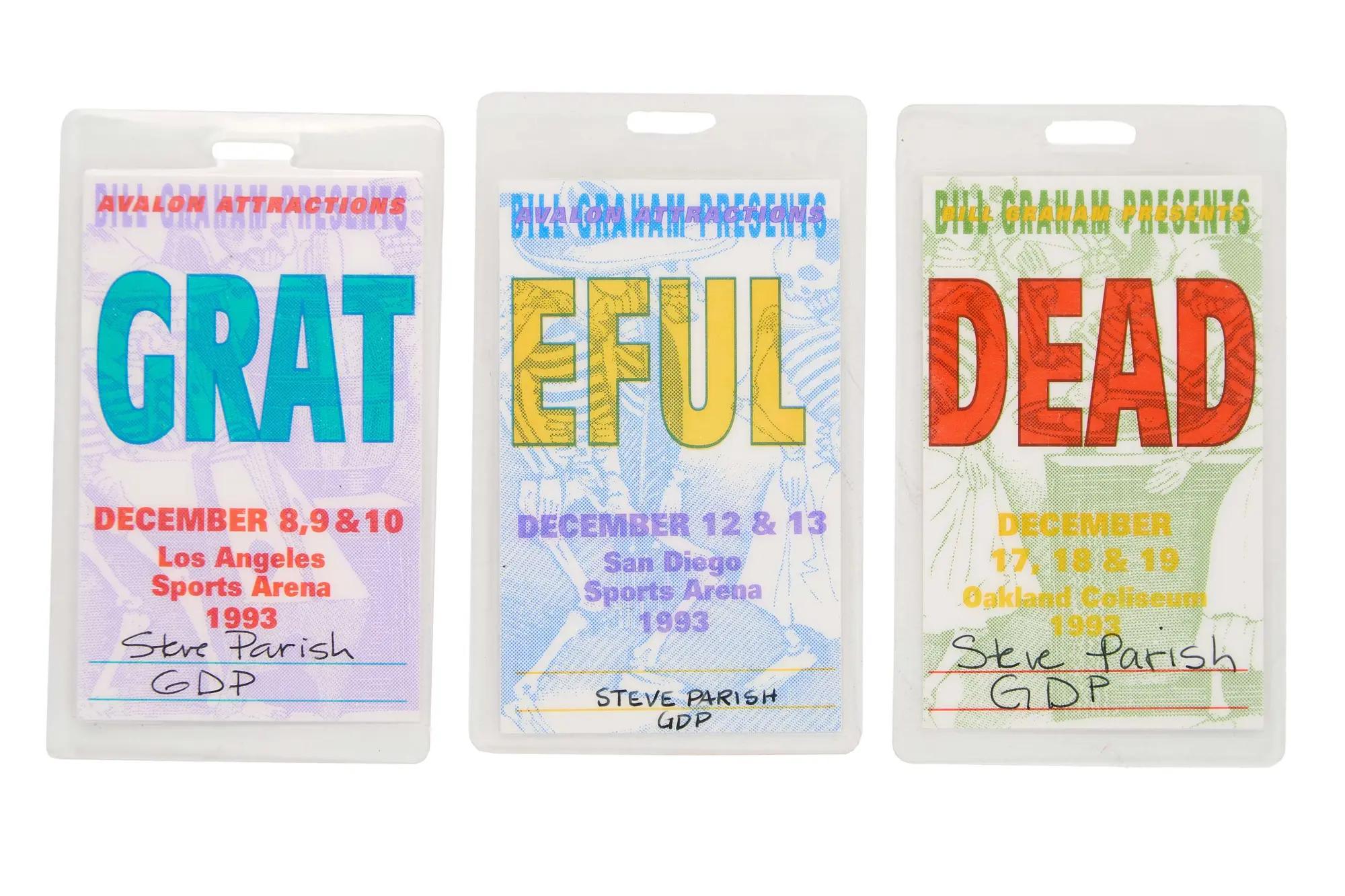 Julien's Auctions Backstage Pass | Inside the Grateful Dead's