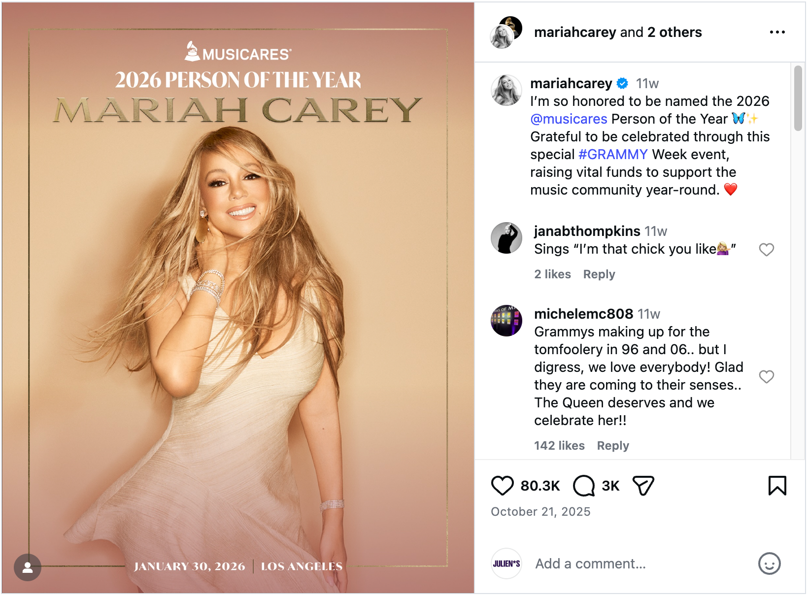 Julien's Celebrates 18-Year MusiCares® Partnership with Charity