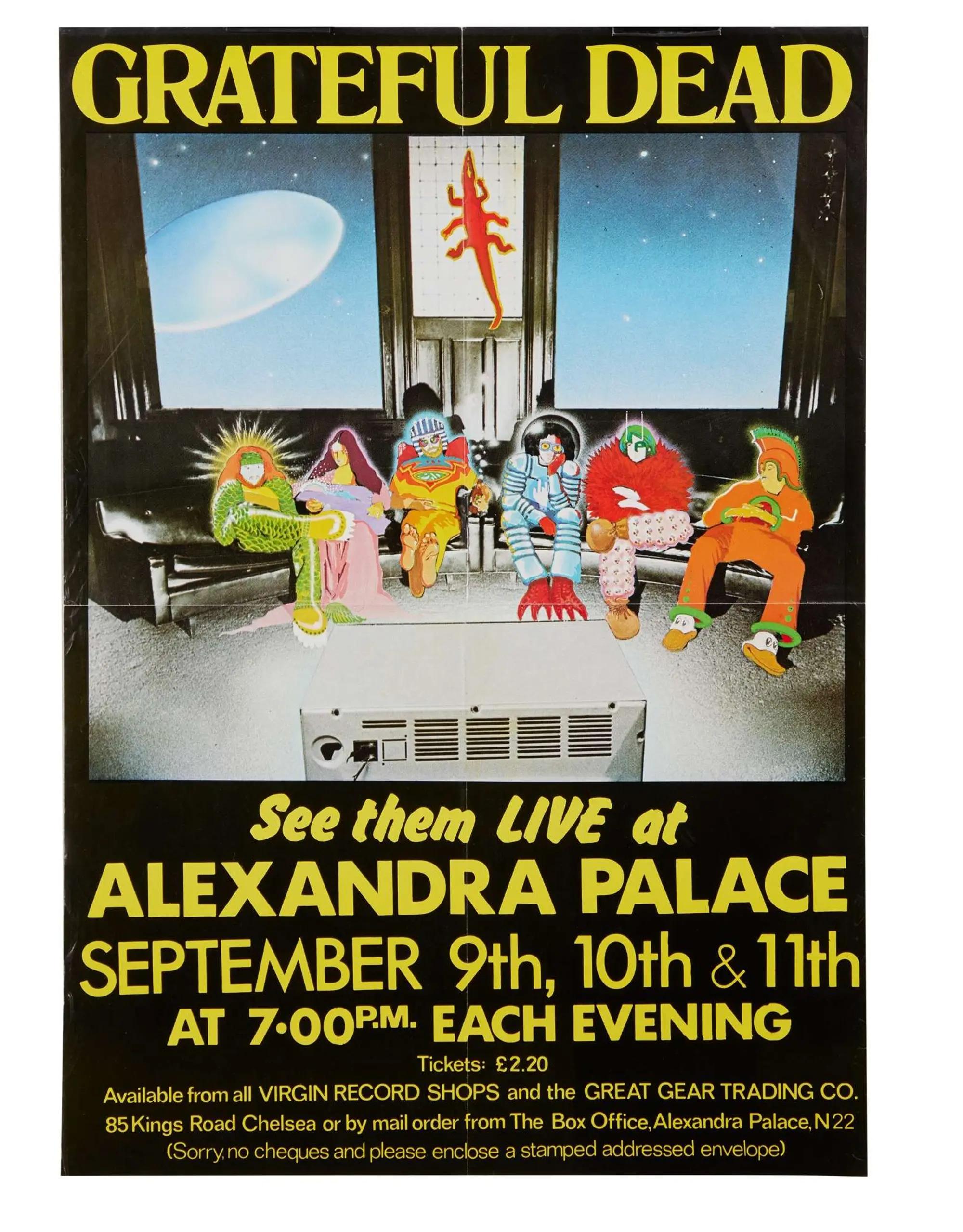 Grateful Dead Concert Posters Up for Auction: Ames Bros. Originals