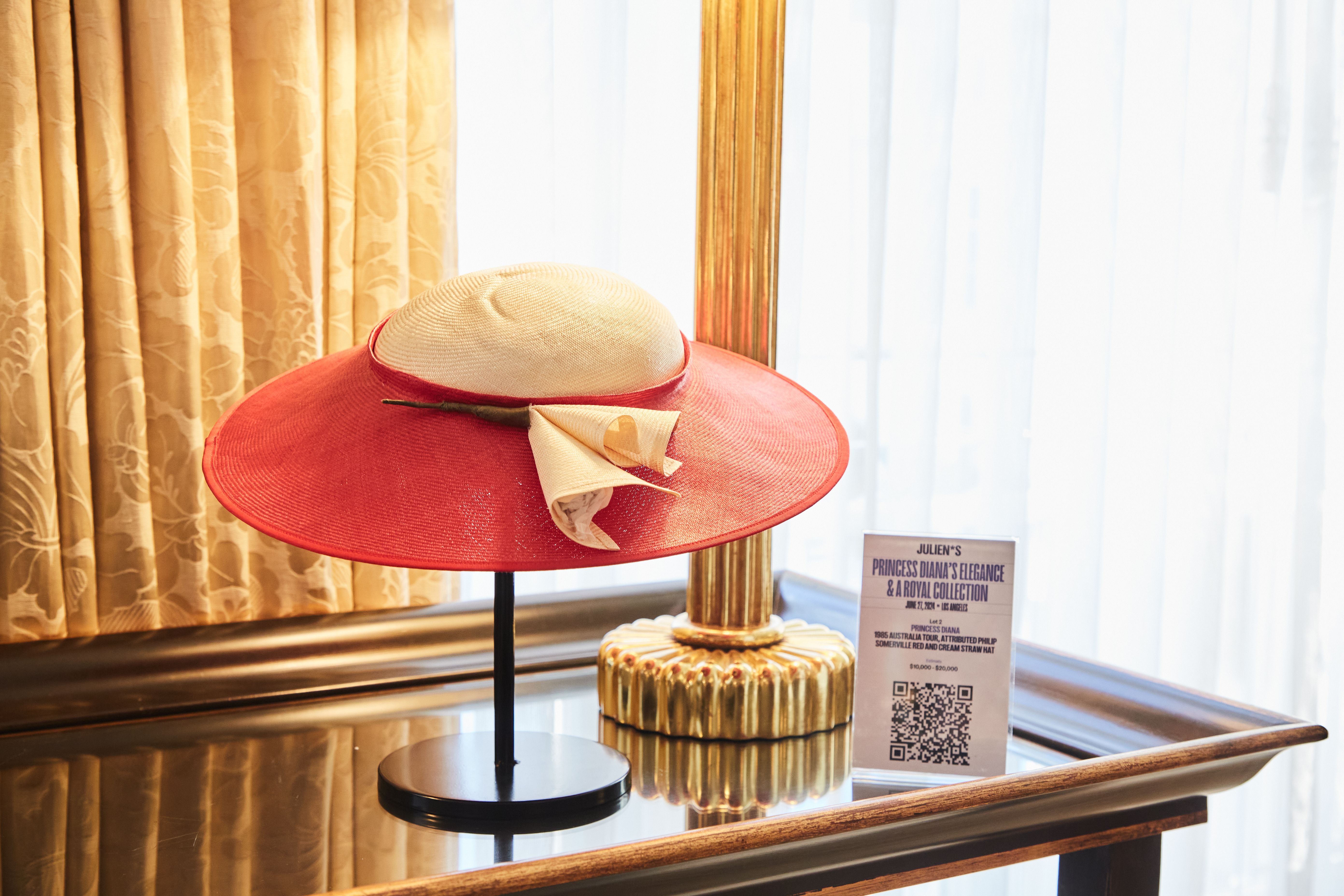 New with Box! Marina Killery Couture Straw Hat (Princess Diana\'s) Milliner Diana, Princess Of Wales main image 4