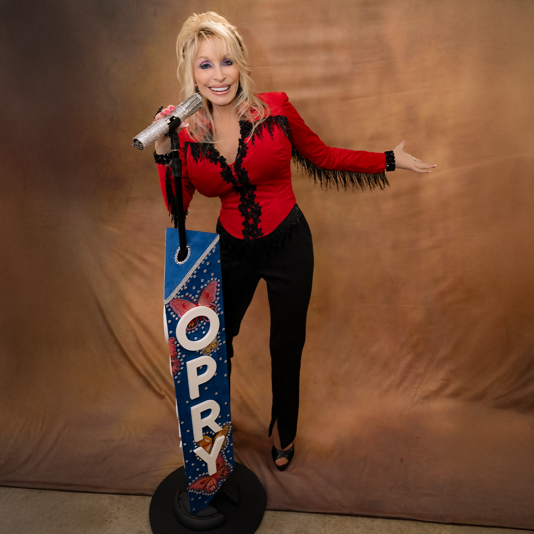 Dolly Parton's 'Opry 100' Custom Mic Stand Heads to Auction