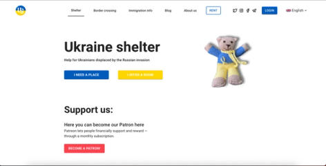 Ukraine Shelter Home Page