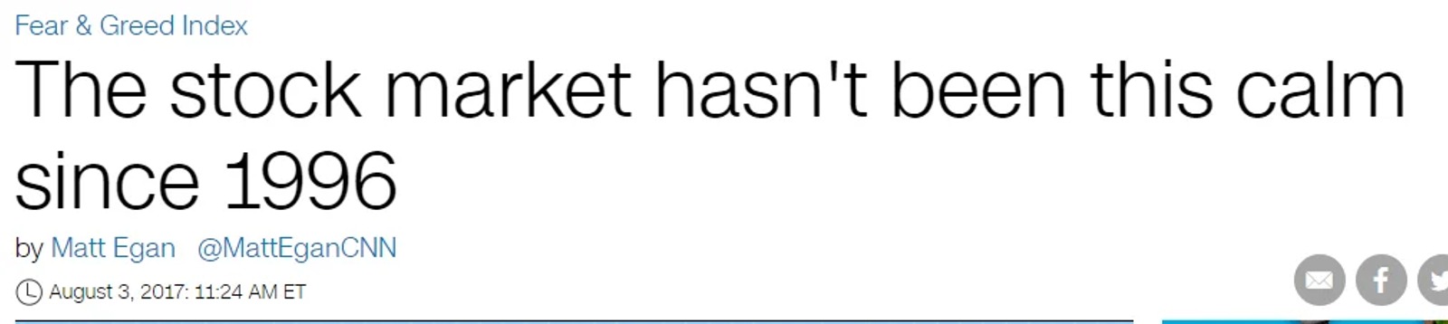 Headline from CNN Money in Aug 2017