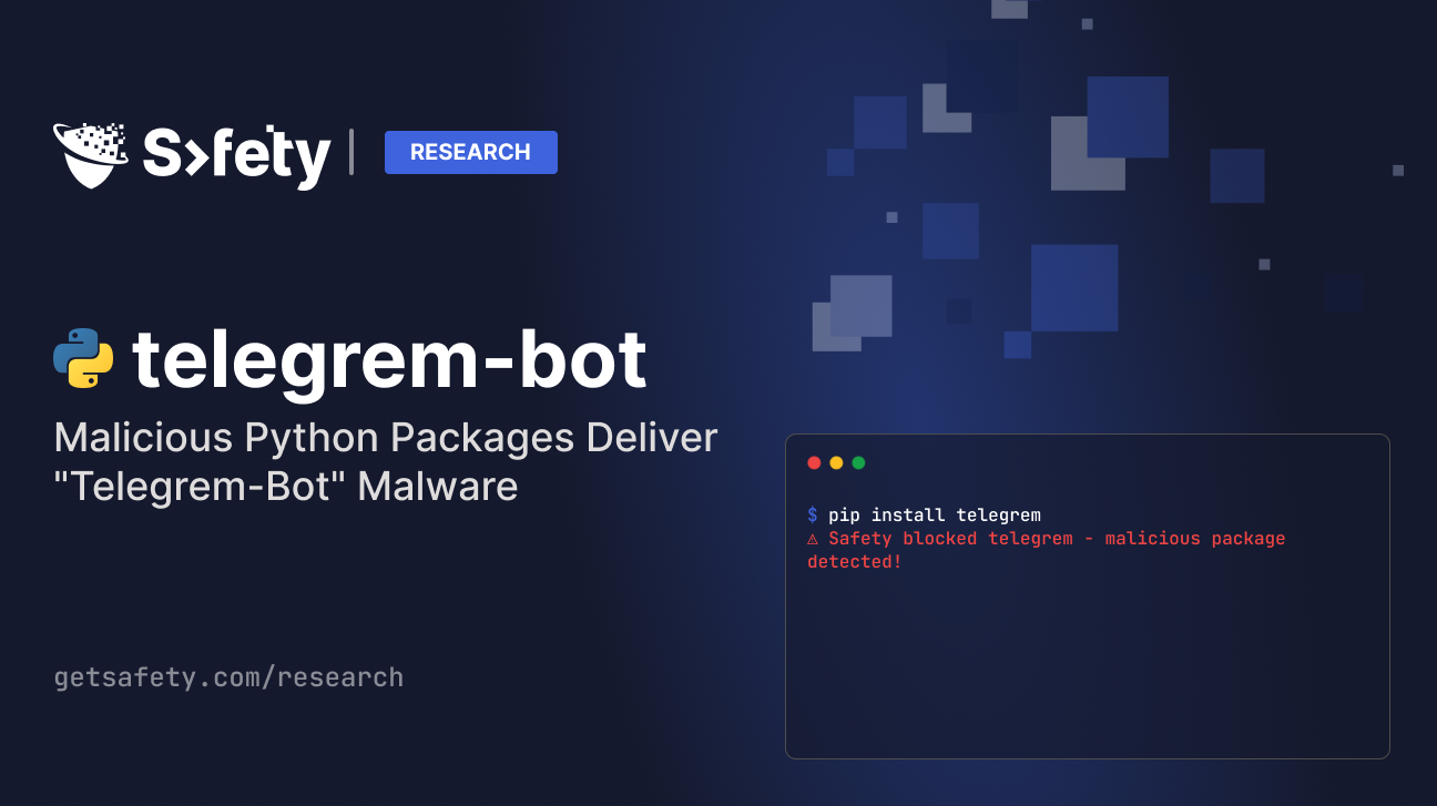 Malicious Python Packages Deliver "Telegrem-Bot" Malware