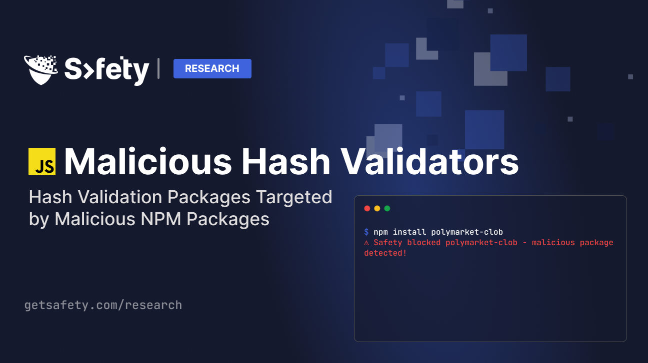 Hash Validation Packages Targeted by Malicious NPM Packages