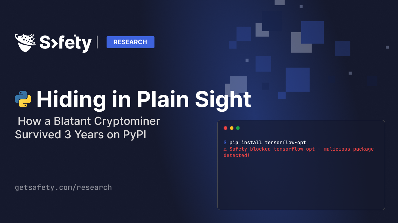 Hiding in Plain Sight: How a Blatant Cryptominer Survived 3 Years on PyPI