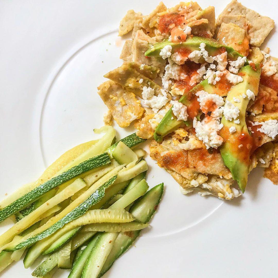 Migas con huevo y calabacitas - Imagen 1