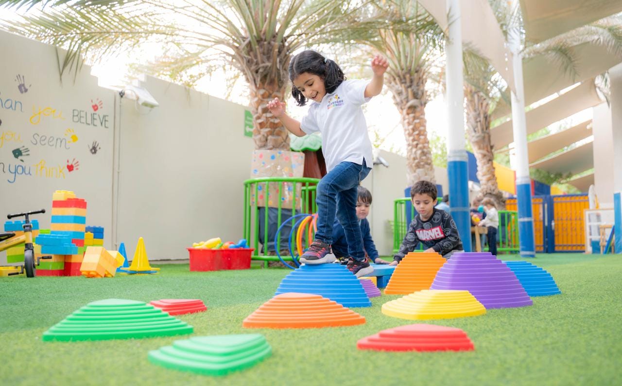 Children playing together outdoors