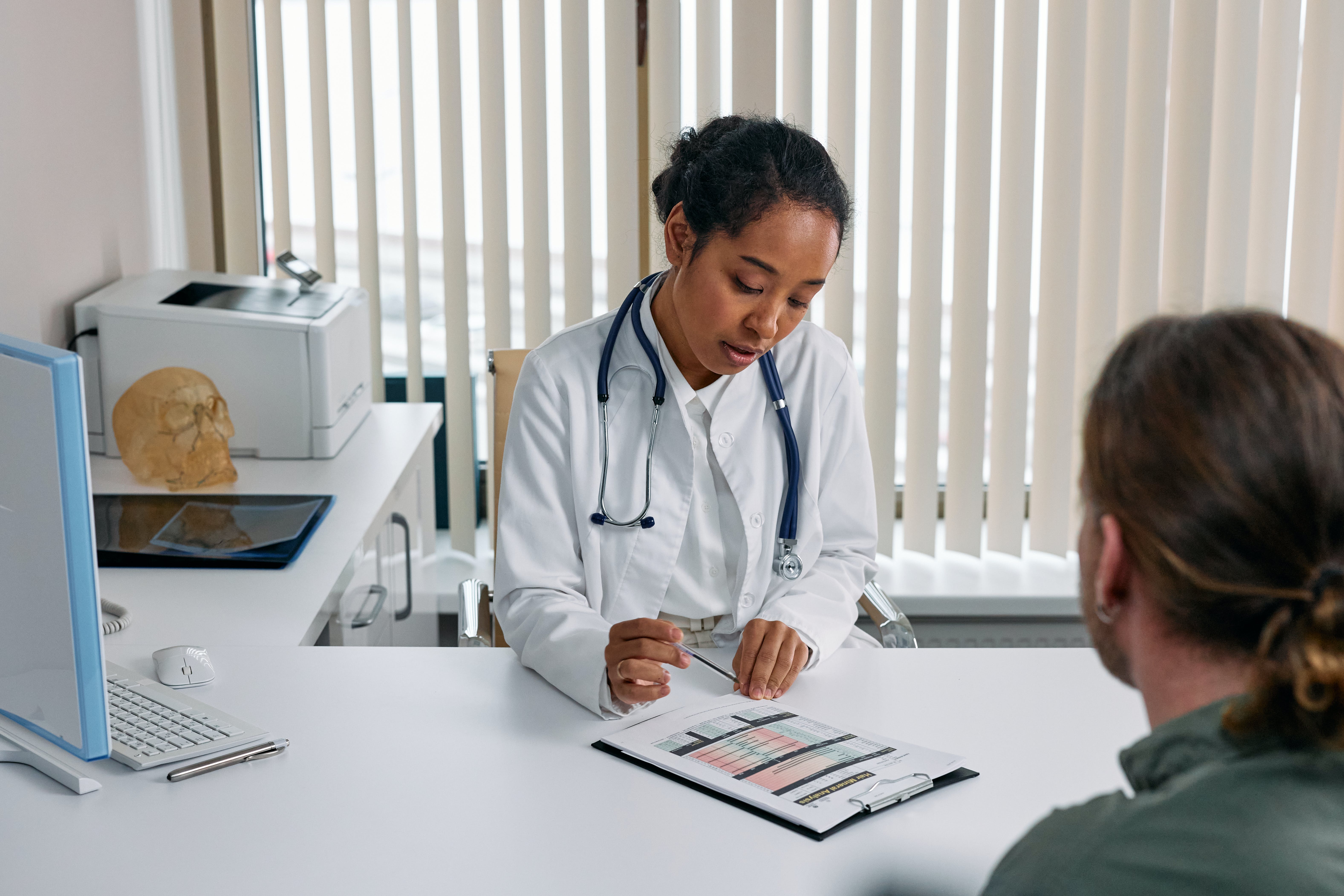 Doctor and patient in office