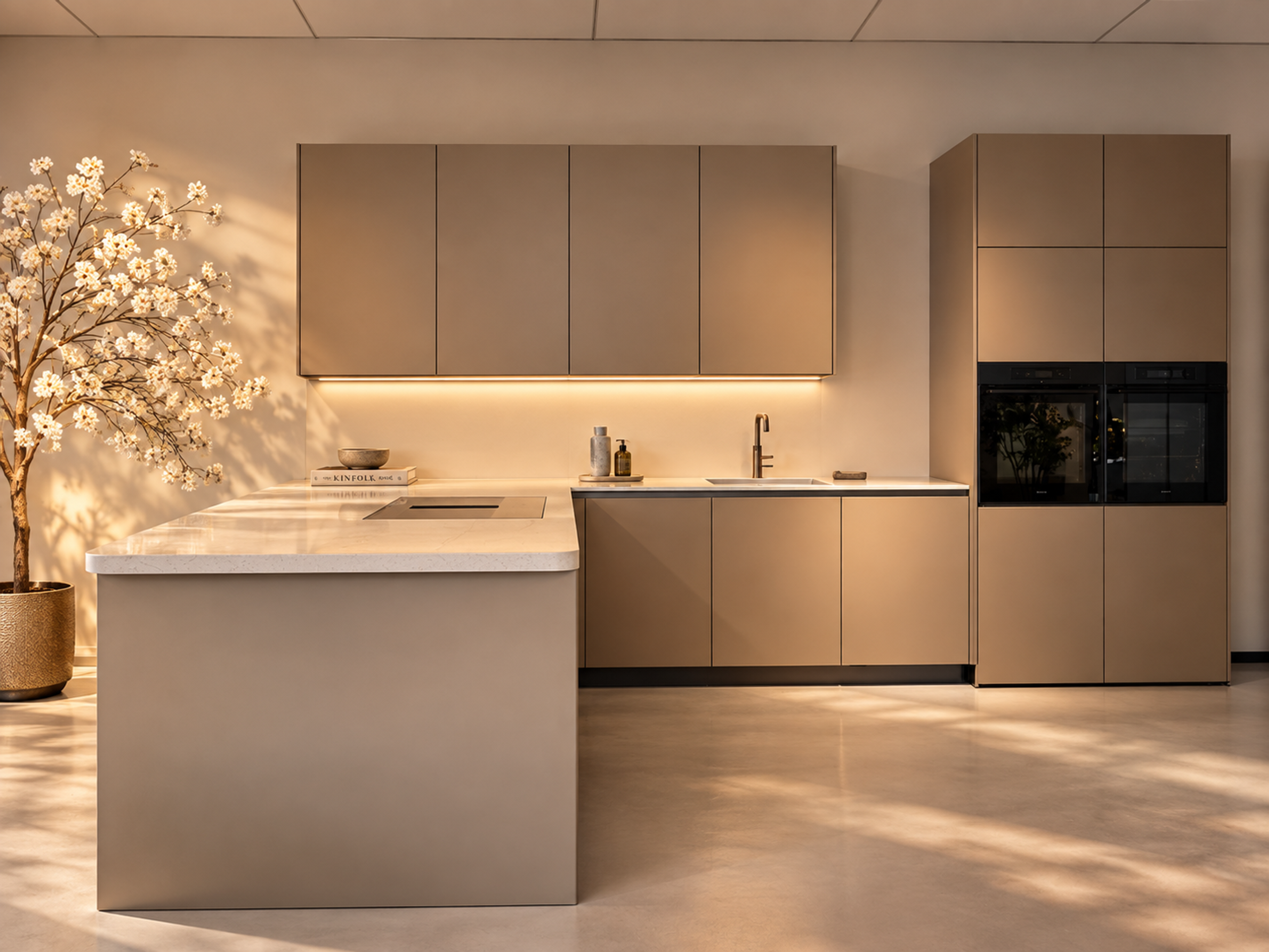 Lichte showroomkeuken in de showroom van Kookwereld Goes