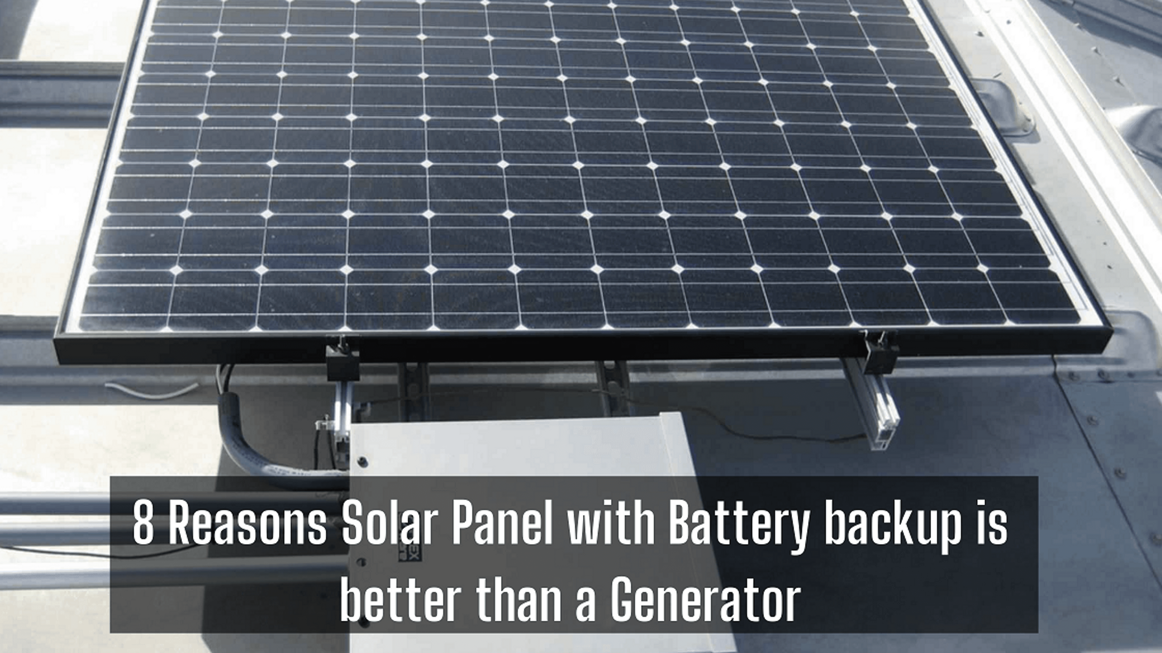 solar panel with battery backup