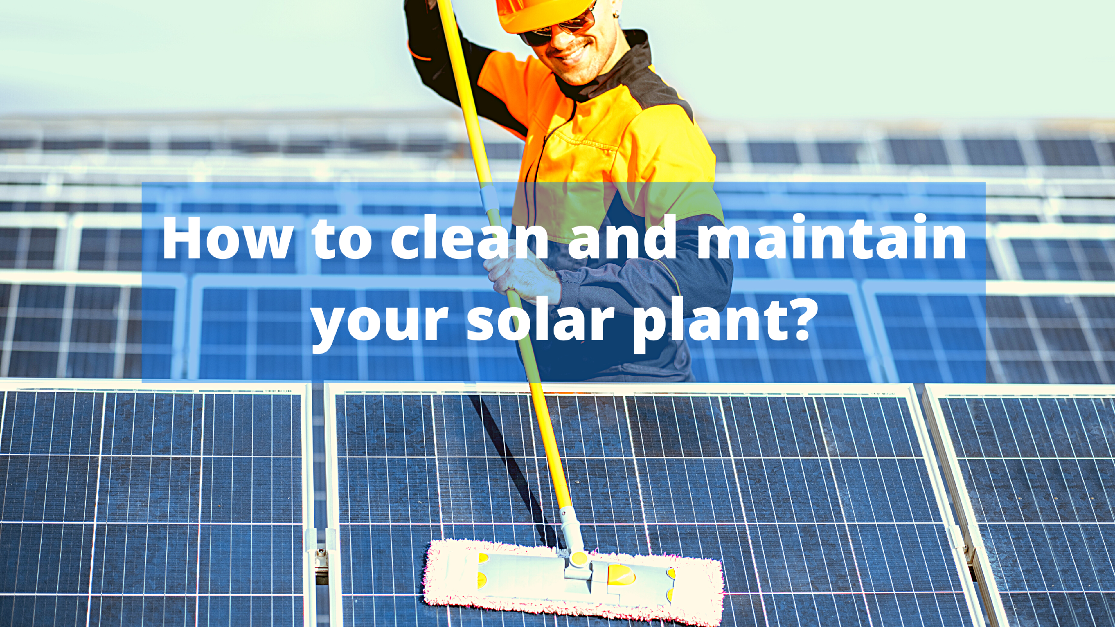 Solar panel cleaning