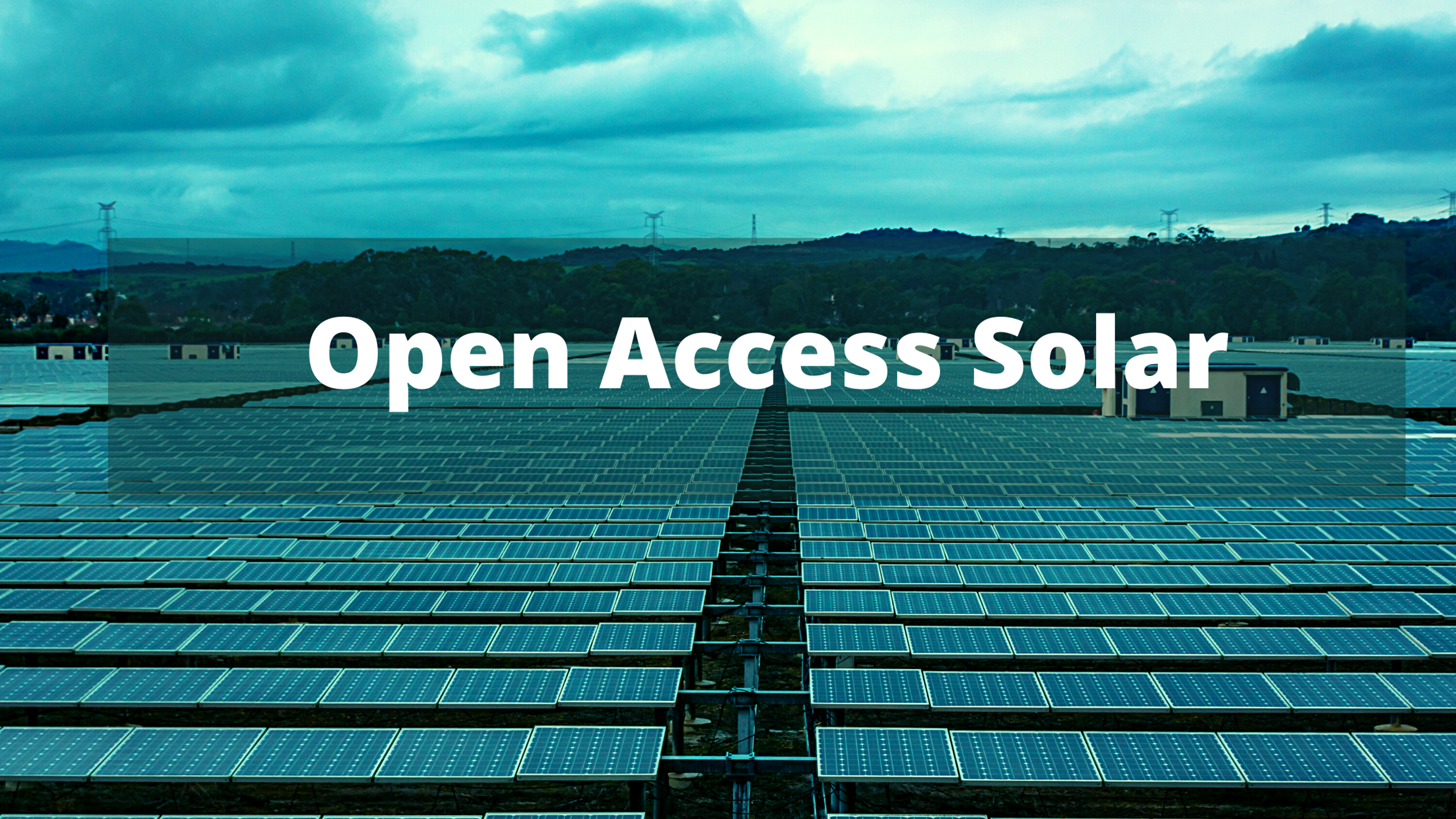 Open access Solar, Open access solar blog