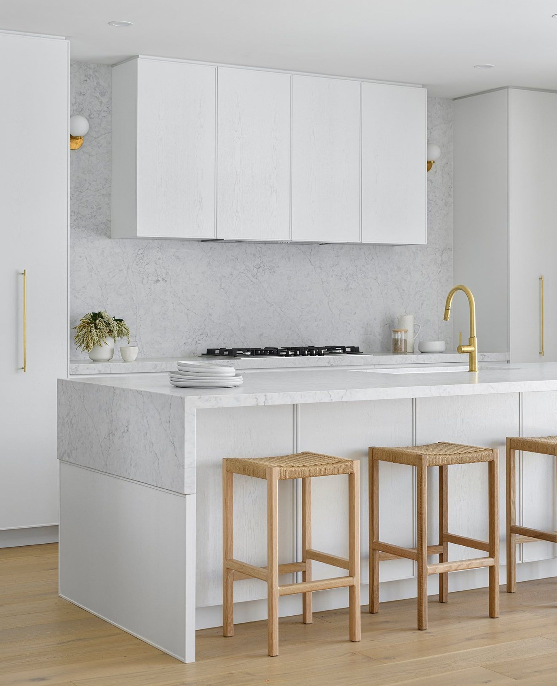 Bespoke kitchen in Pilgrim Homes luxury custom designed home for Mayfield Road family in Moorooka
