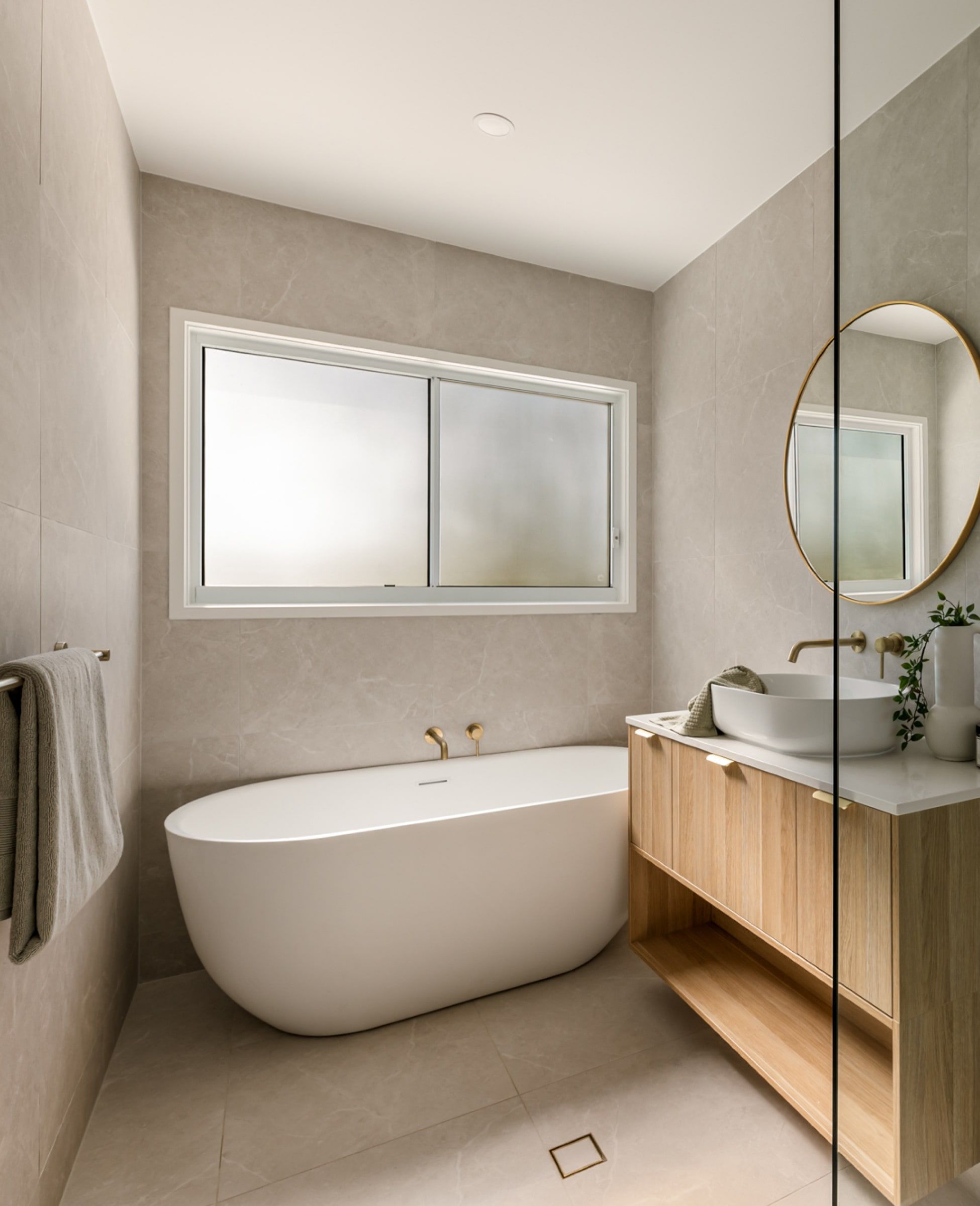 Luxury bathroom in Tingalpa home, Brisbane, designed by Pilgrim Homes