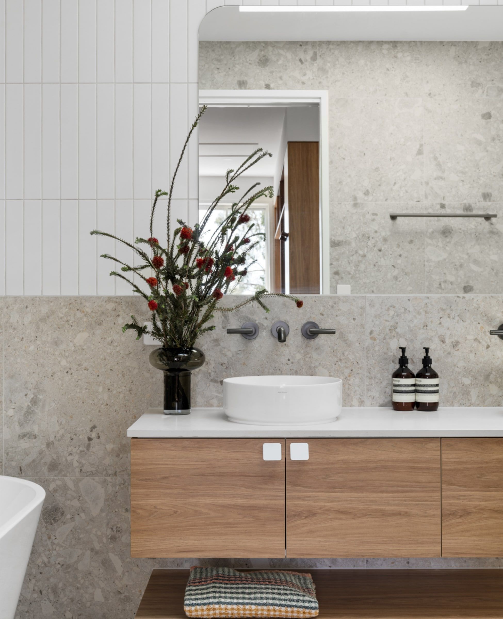 Luxury bathroom in Camp Hill home, Brisbane, designed by Pilgrim Homes