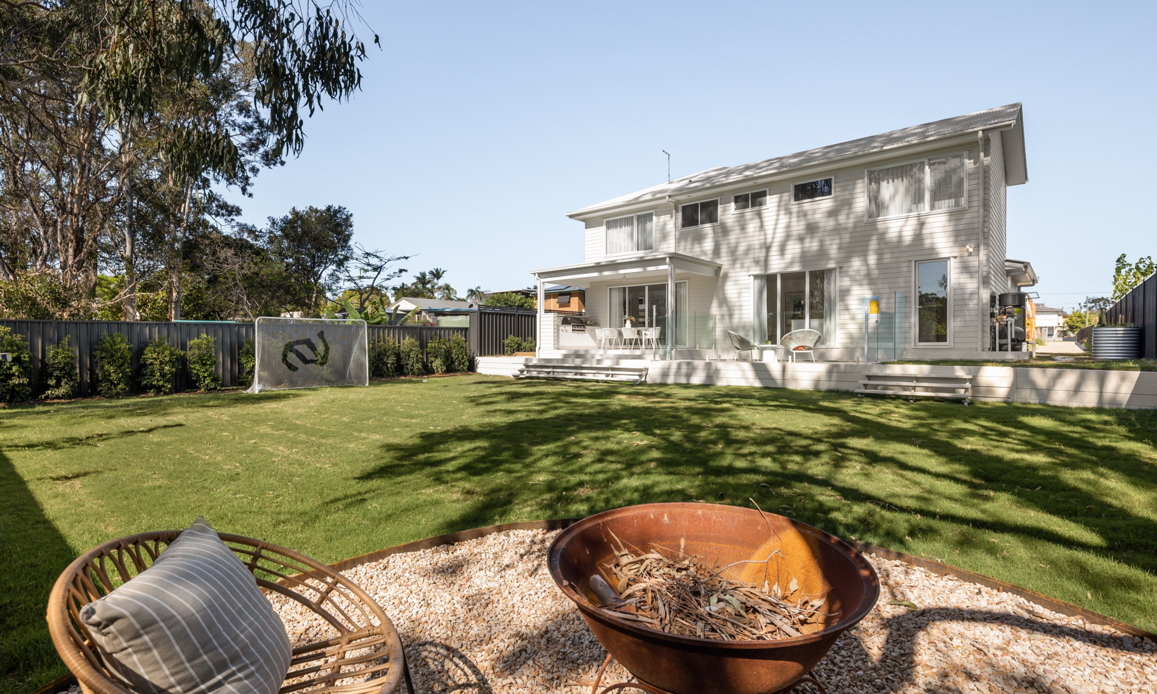 Luxurious outdoor living in Pilgrim Homes custom designed home for Hamilton Street family in Tingalpa