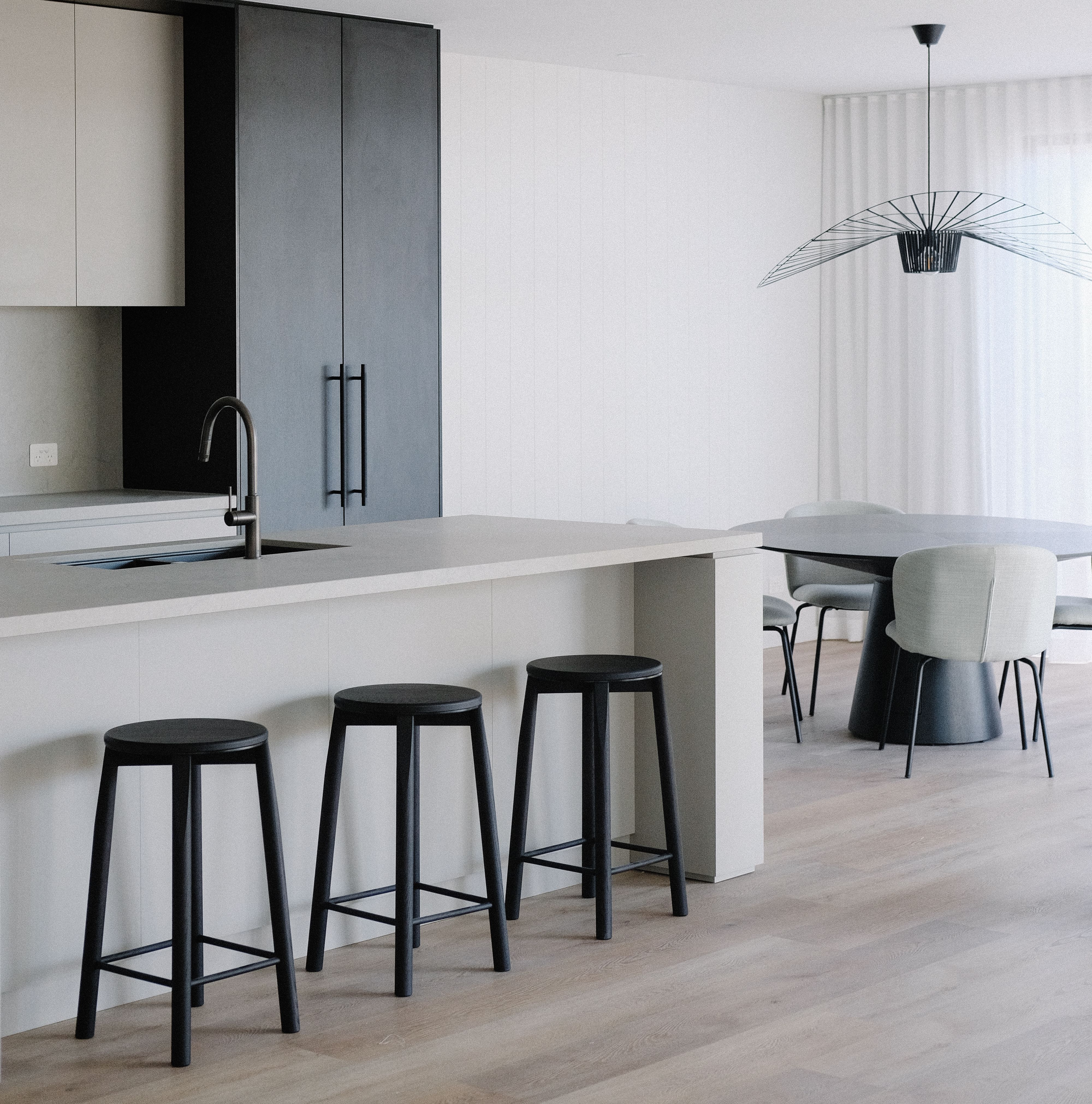 Bespoke kitchen in Pilgrim Homes luxury custom designed home for Mayfield Road family in Moorooka