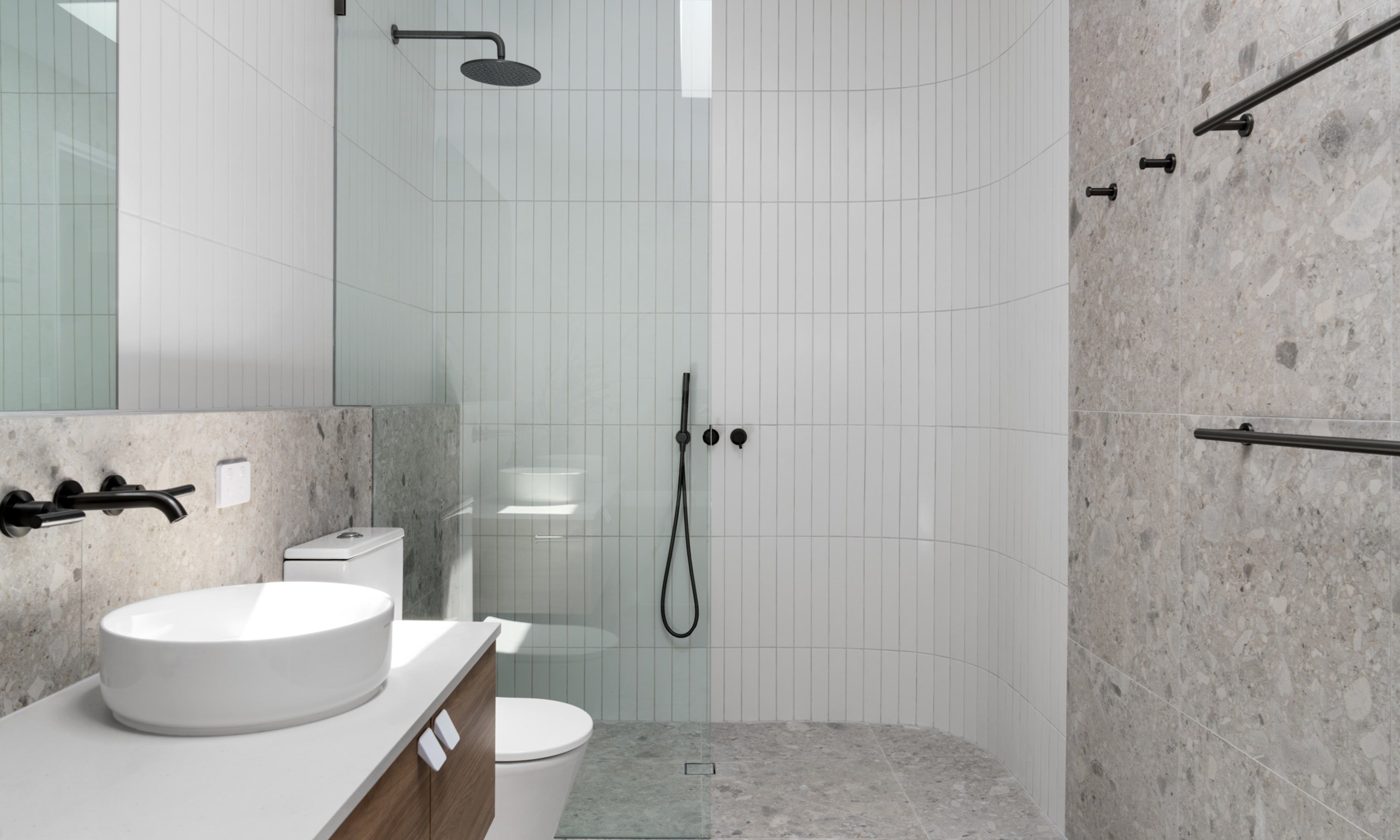 Luxury bathroom in Camp Hill home, Brisbane, designed by Pilgrim Homes
