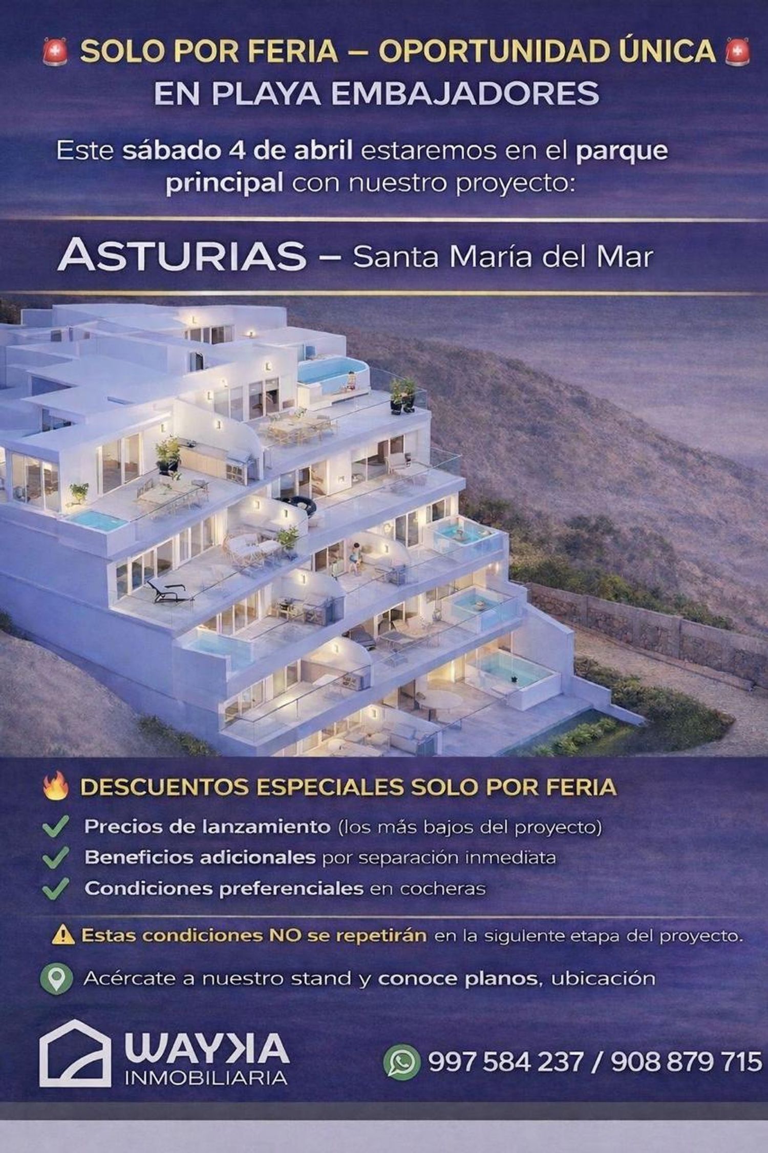 Feria en playa Santa María del Mar